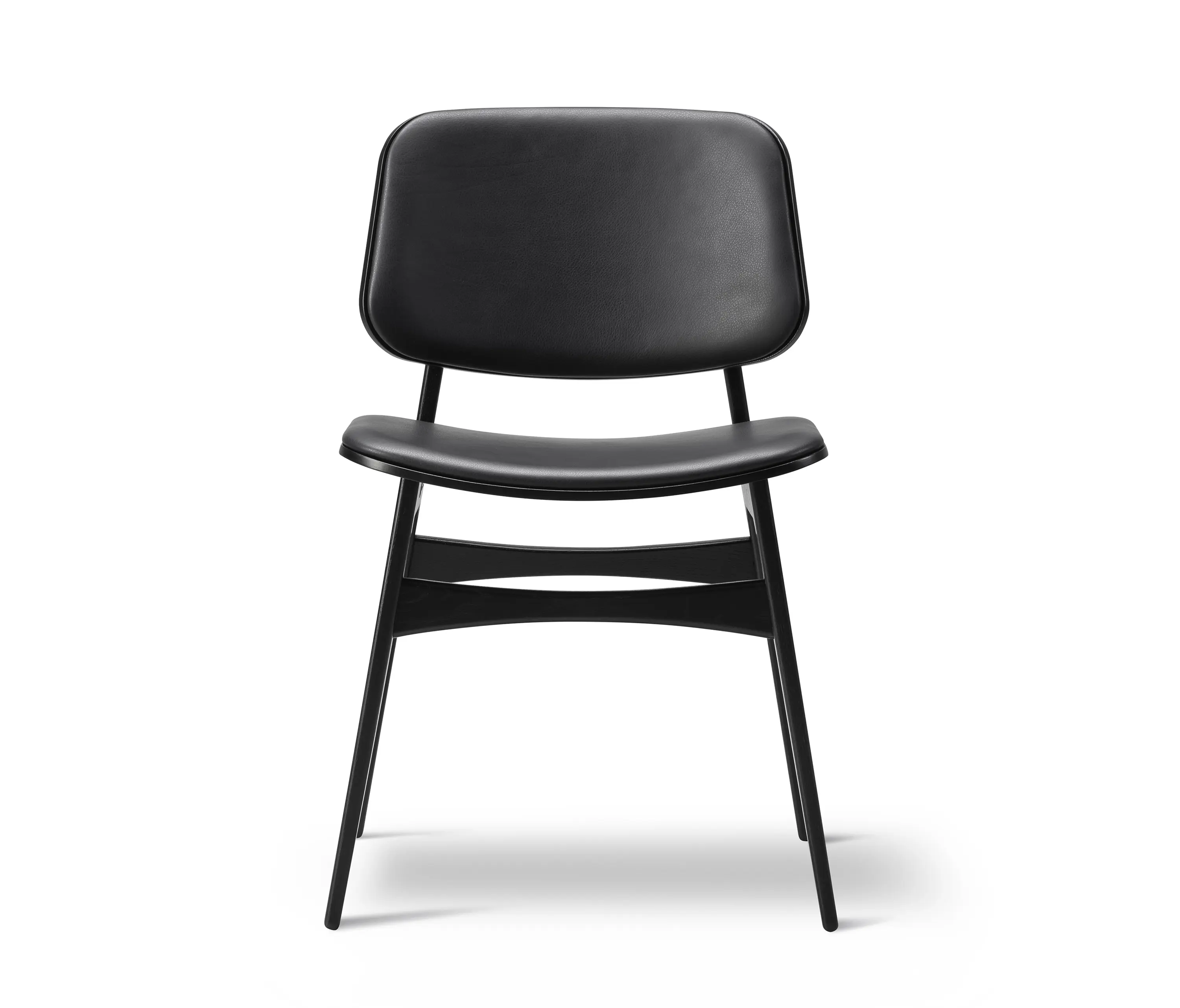 Fredericia Furniture - Søborg Wood Base - seat and back upholstered