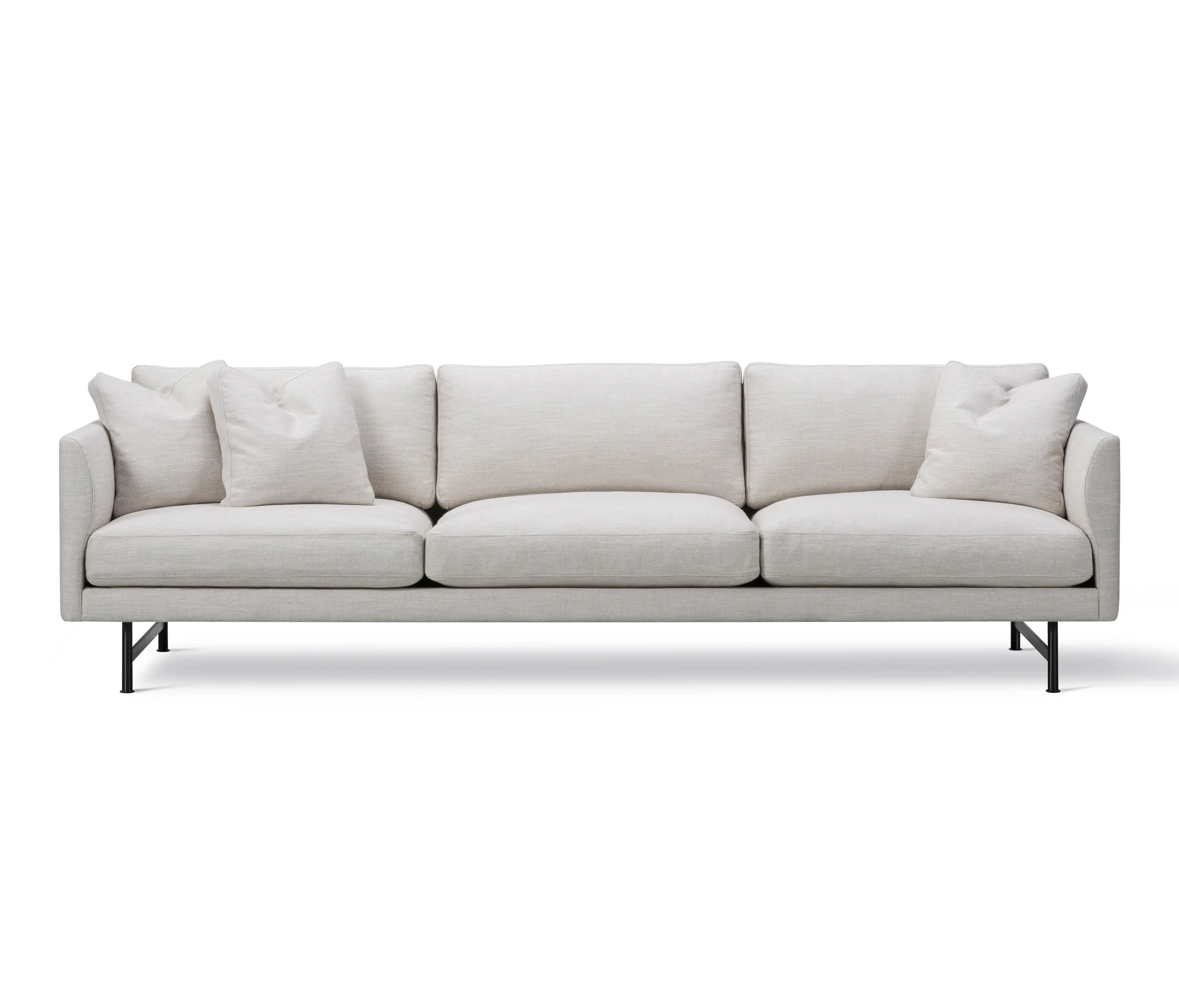 Fredericia Furniture - Calmo 3 Seater 80 Metal Base
