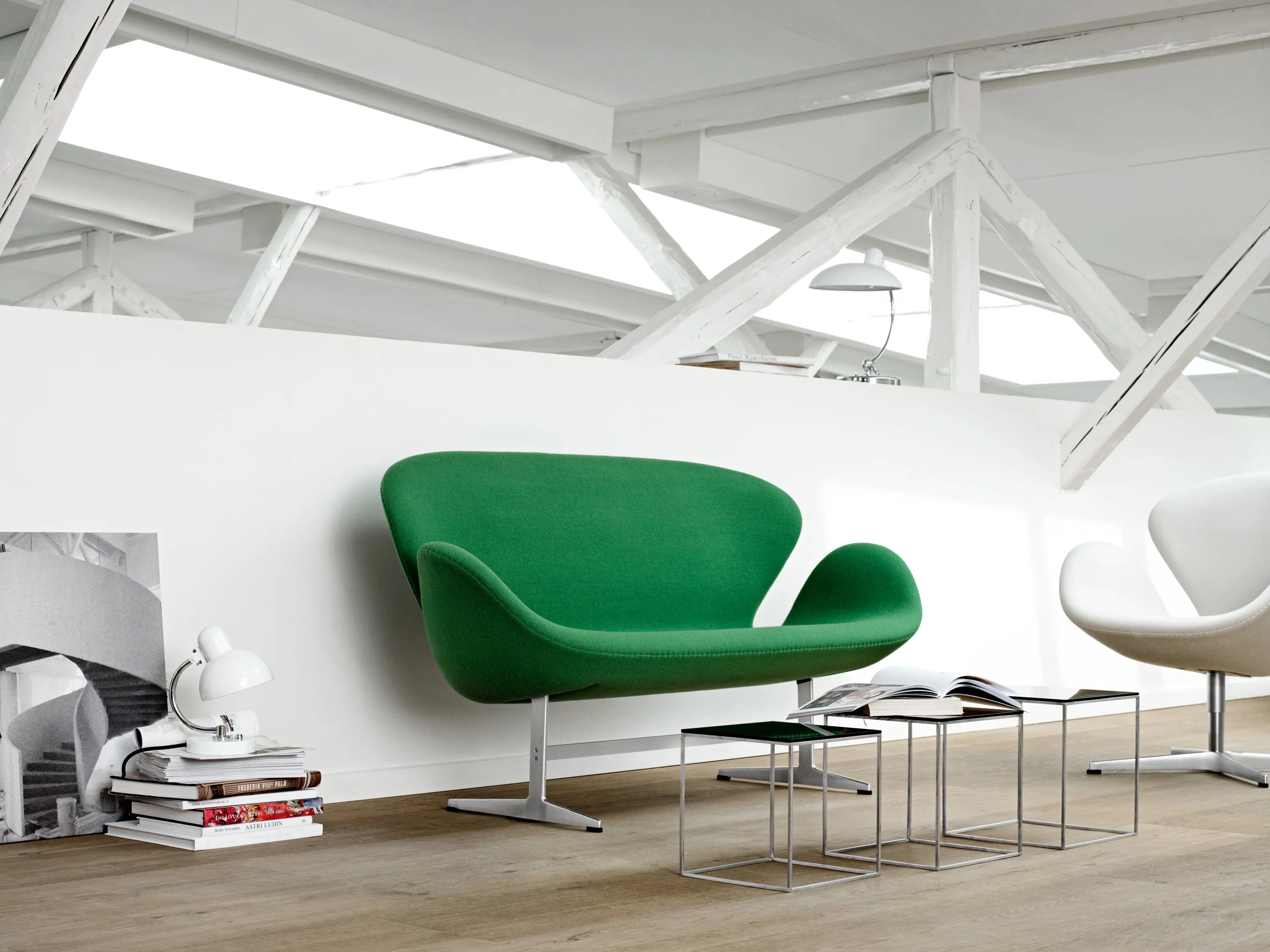 Fritz Hansen - PK71™ | Side tables | Black acrylic | Satin brushed stainless steel base