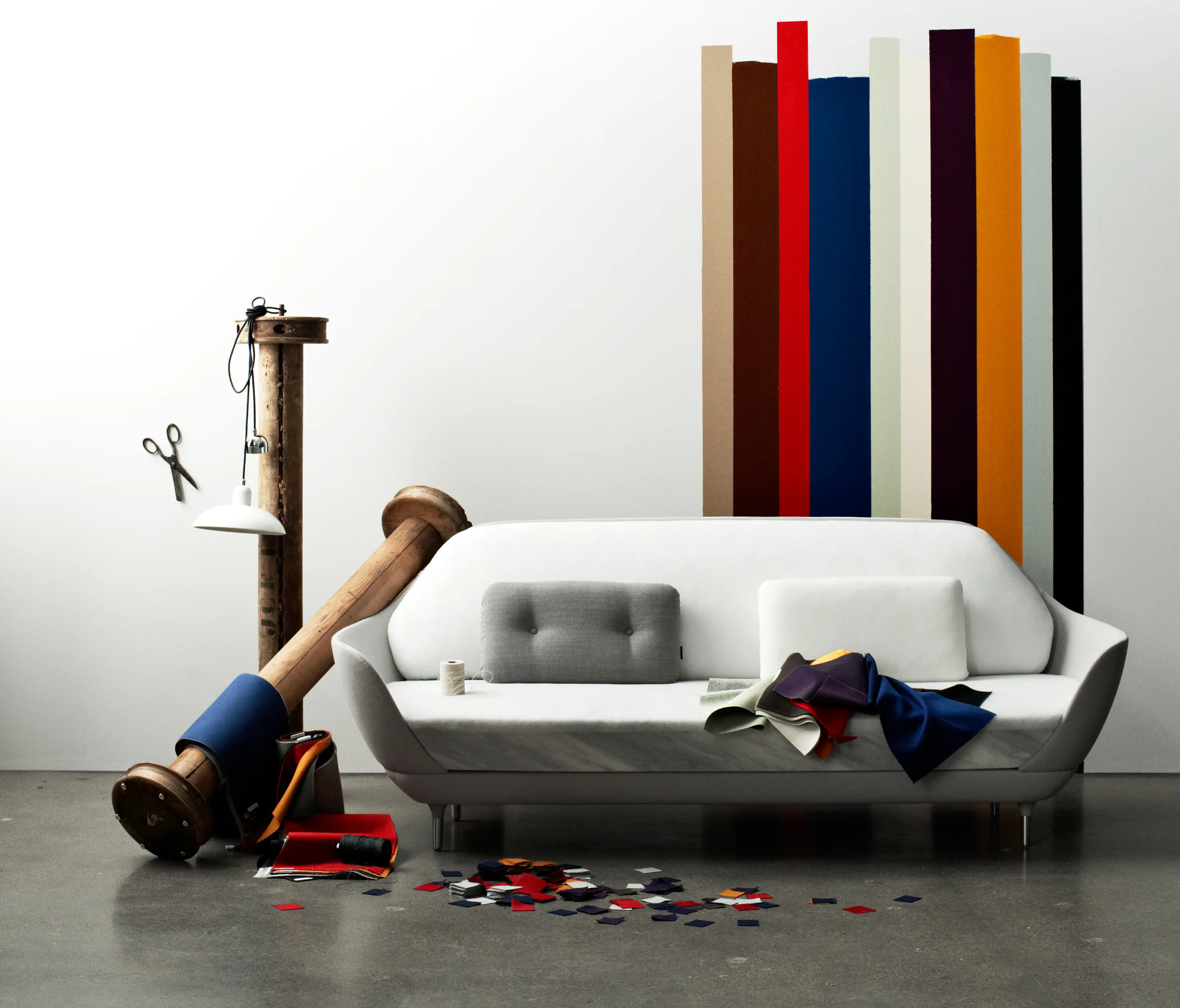 Fritz Hansen - Favn™ | Sofa | JH9 | Textile | Satin polished aluminum base