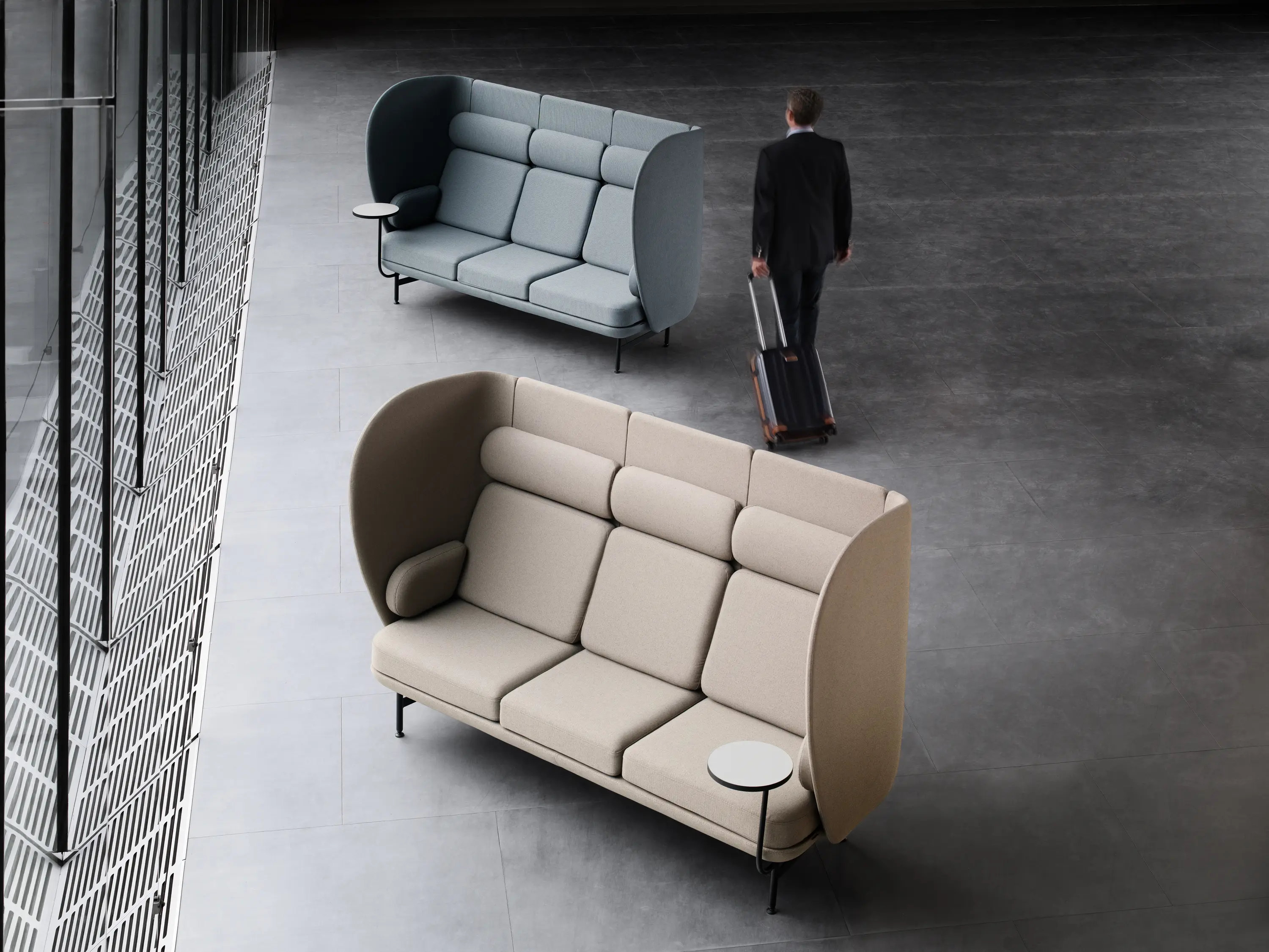 Fritz Hansen - Plenum™ | Table | JH80 | Grey laminate | Black base