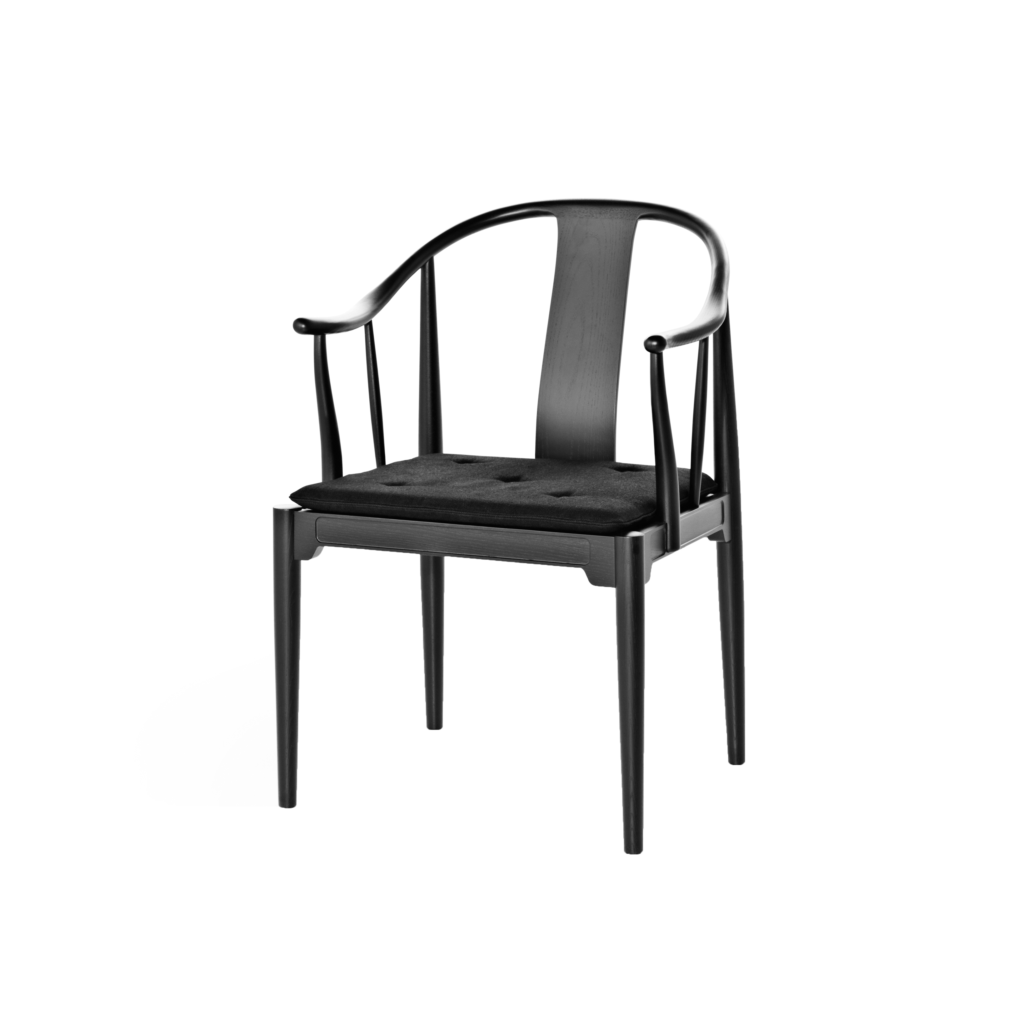 China Chair™ | 4832 | Solid wood | Black coloured ash