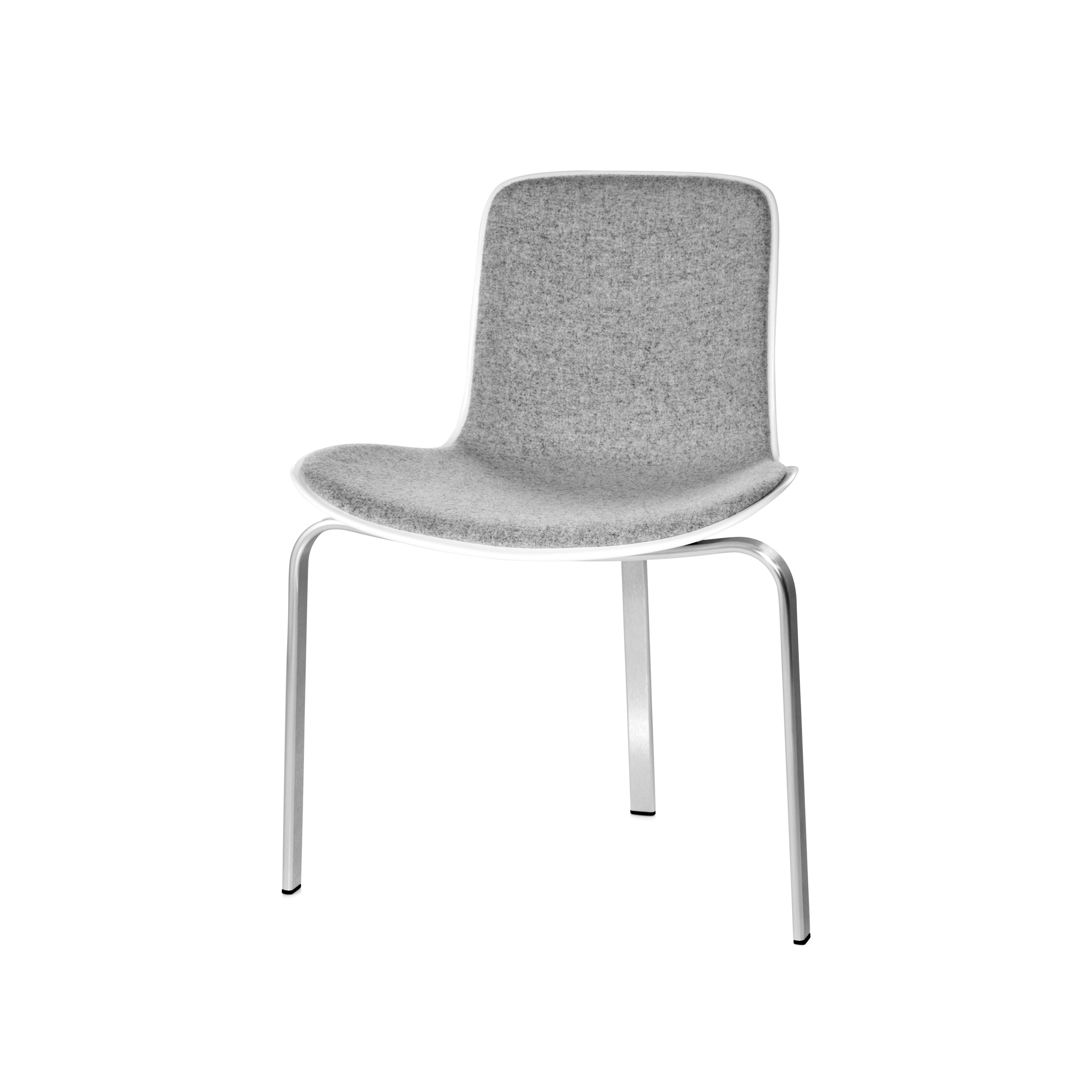 Display product PK8™ | Chair | White | Satin brushed aluminum base from manufacturer Fritz Hansen