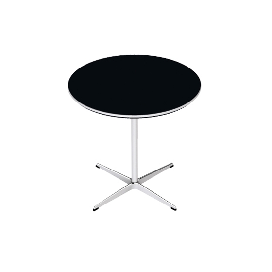 Afficher le produit Circular | Café table | A622 | Black laminate | Satin polished aluminum du fabricant Fritz Hansen