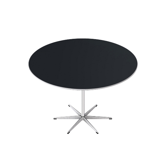 Mostrar el producto Circular | Dining table | A825 | Black laminate | Polished/ satin polished aluminum del fabricante Fritz Hansen