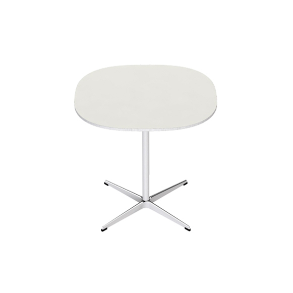 Afficher le produit Supercircular™ Café table | A602 | White laminate | Satin polished aluminum du fabricant Fritz Hansen