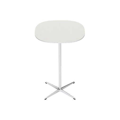 Display product Supercircular™ | High table | A902 | White laminate | Satin polished aluminum from manufacturer Fritz Hansen