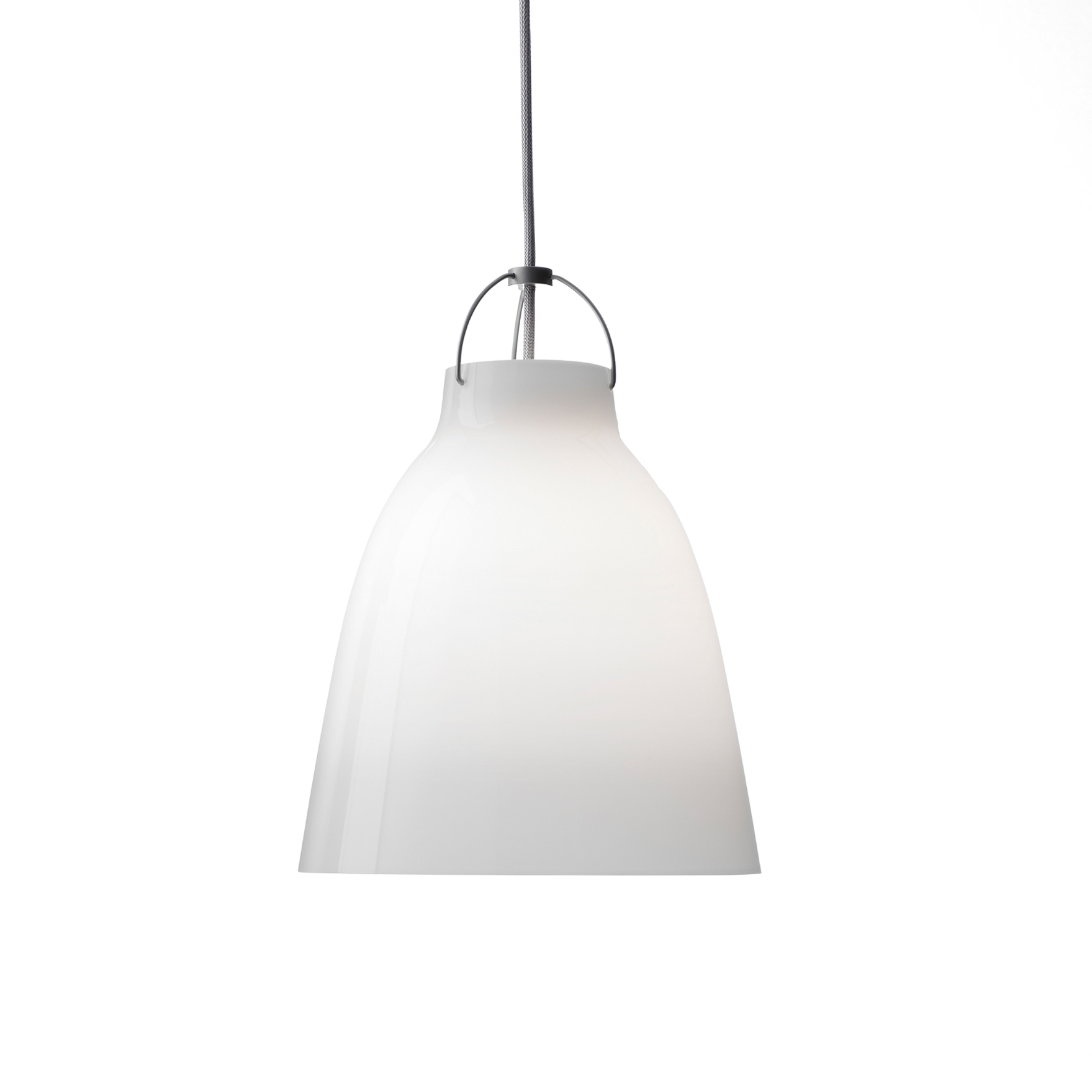 Produkt Caravaggio™ | Pendant | P2 | Opal Glass | Silver-grey cord des Herstellers Fritz Hansen anzeigen