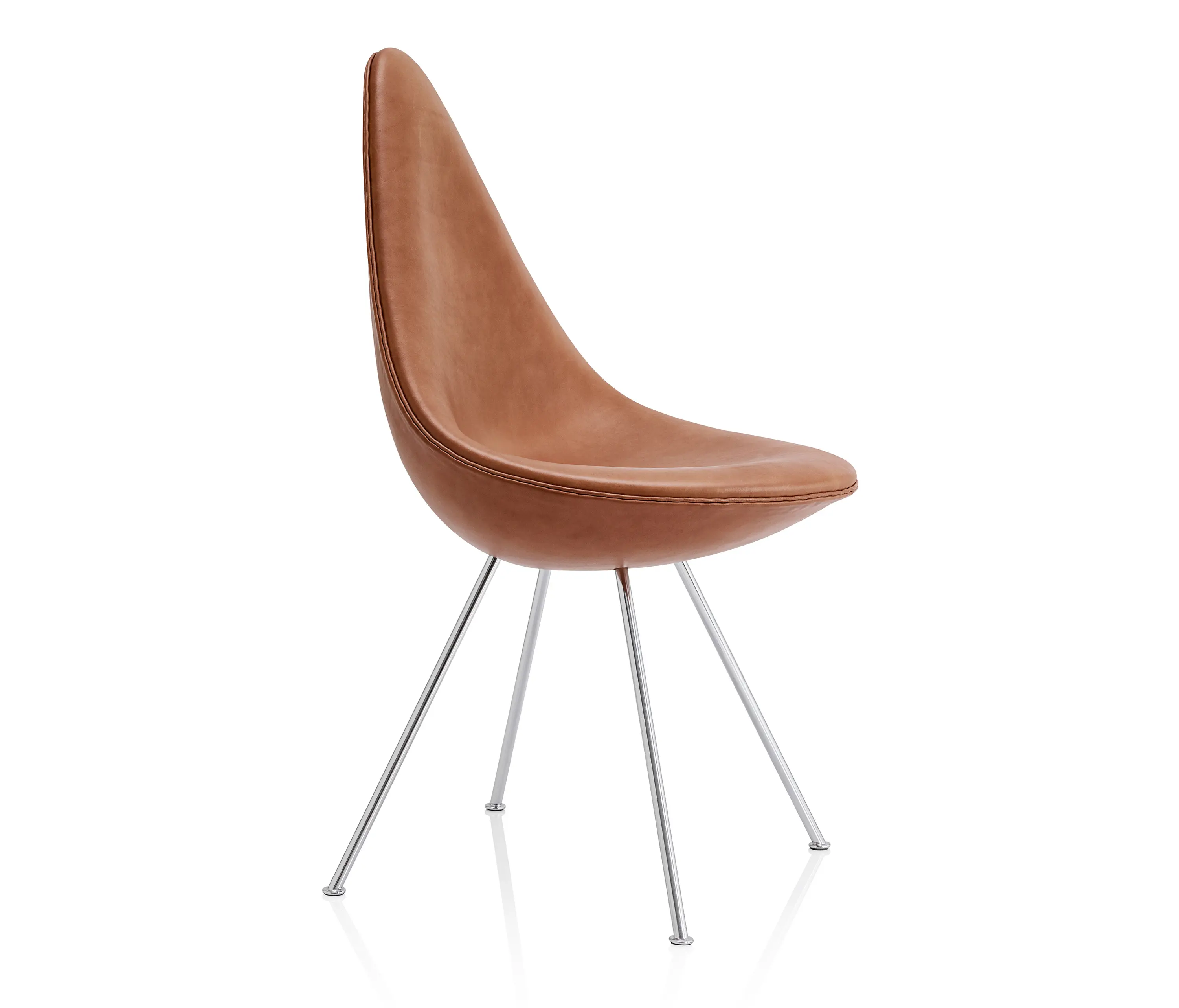 Fritz Hansen - Drop™ | Chair | 3110 | Fully upholstered | Chrome base
