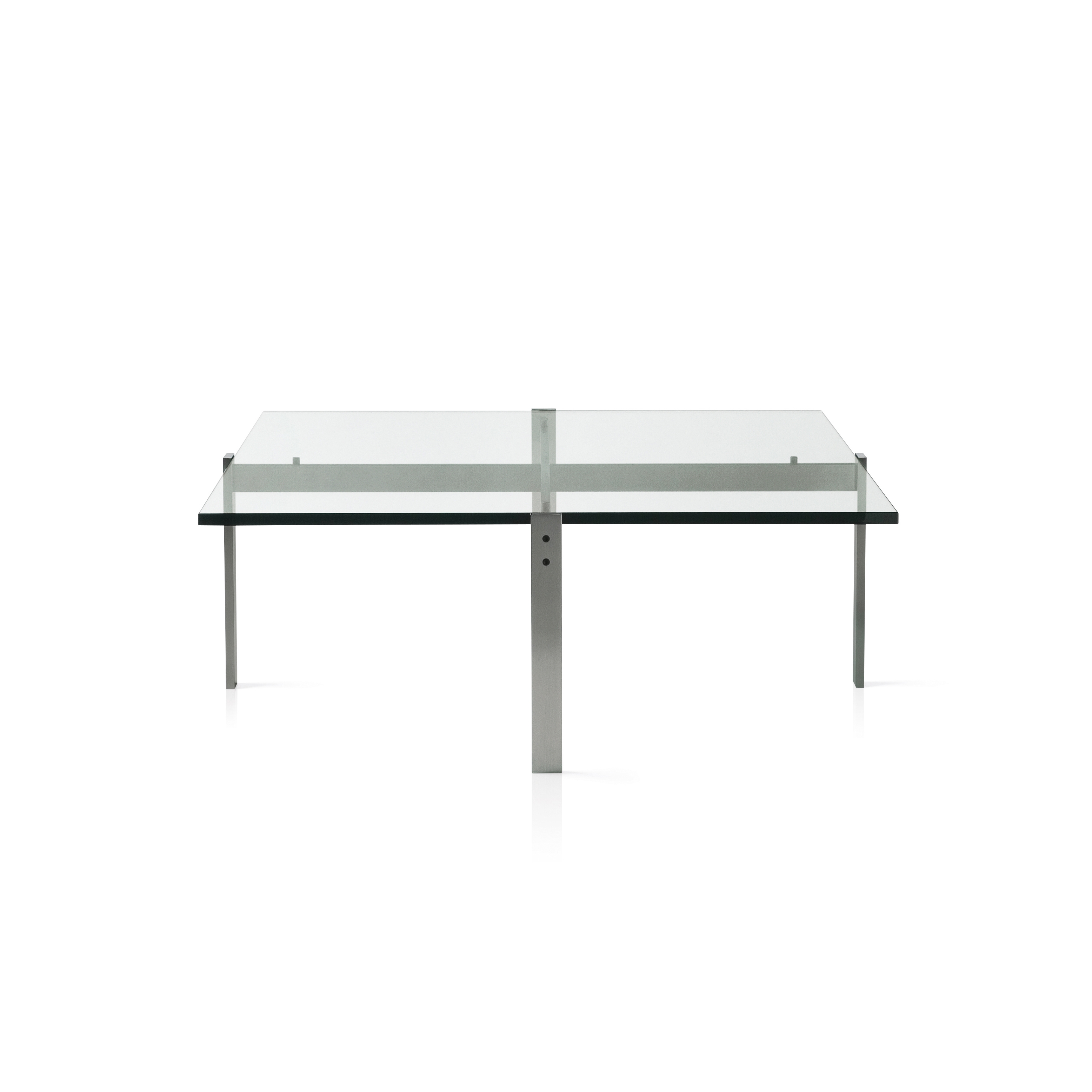 Display product PK65™ | Coffee table | Glass | Brushed stainless steel base from manufacturer Fritz Hansen