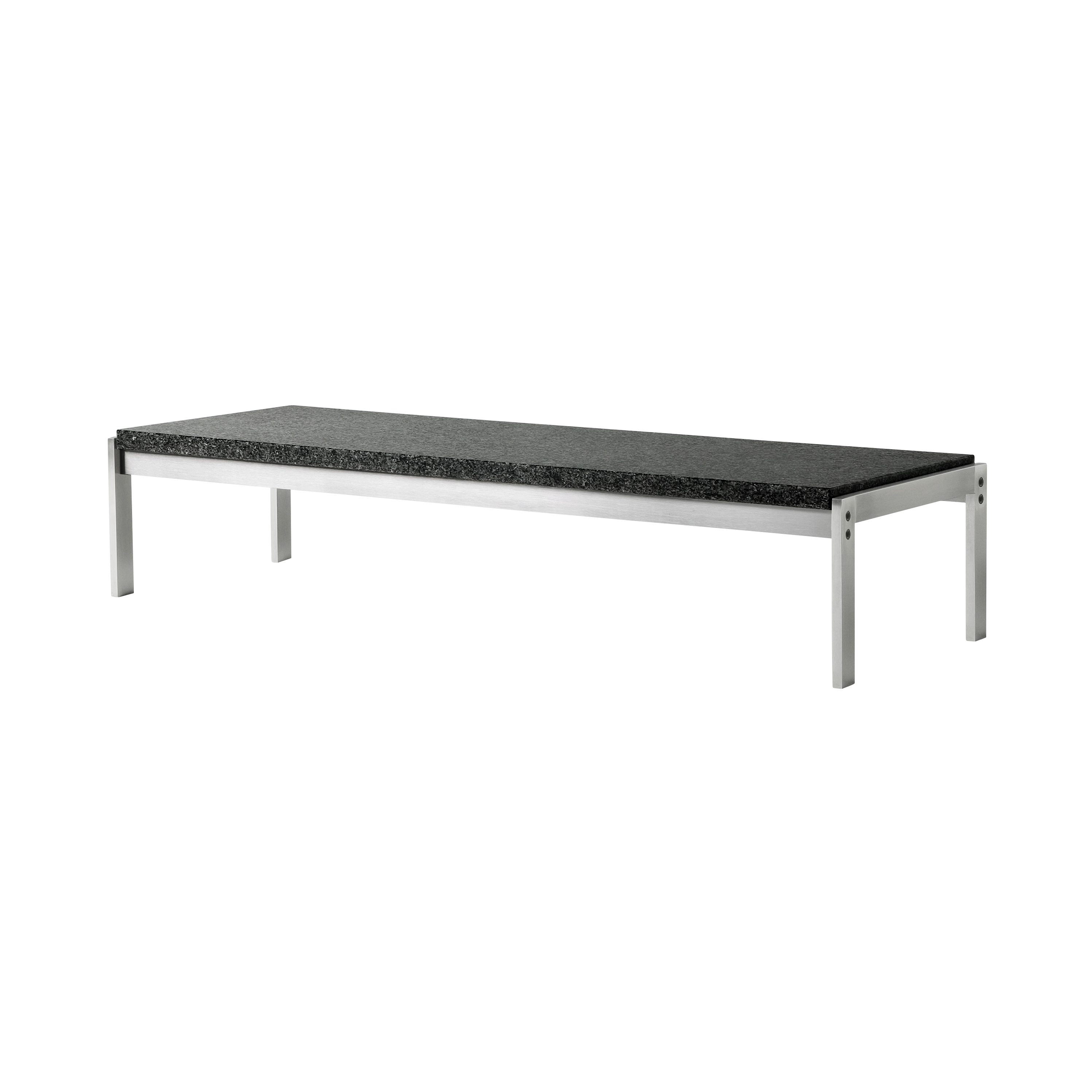 Mostra il prodotto PK62™ | Coffee table | Dark granite | Satin brushed stainless steel base del produttore Fritz Hansen