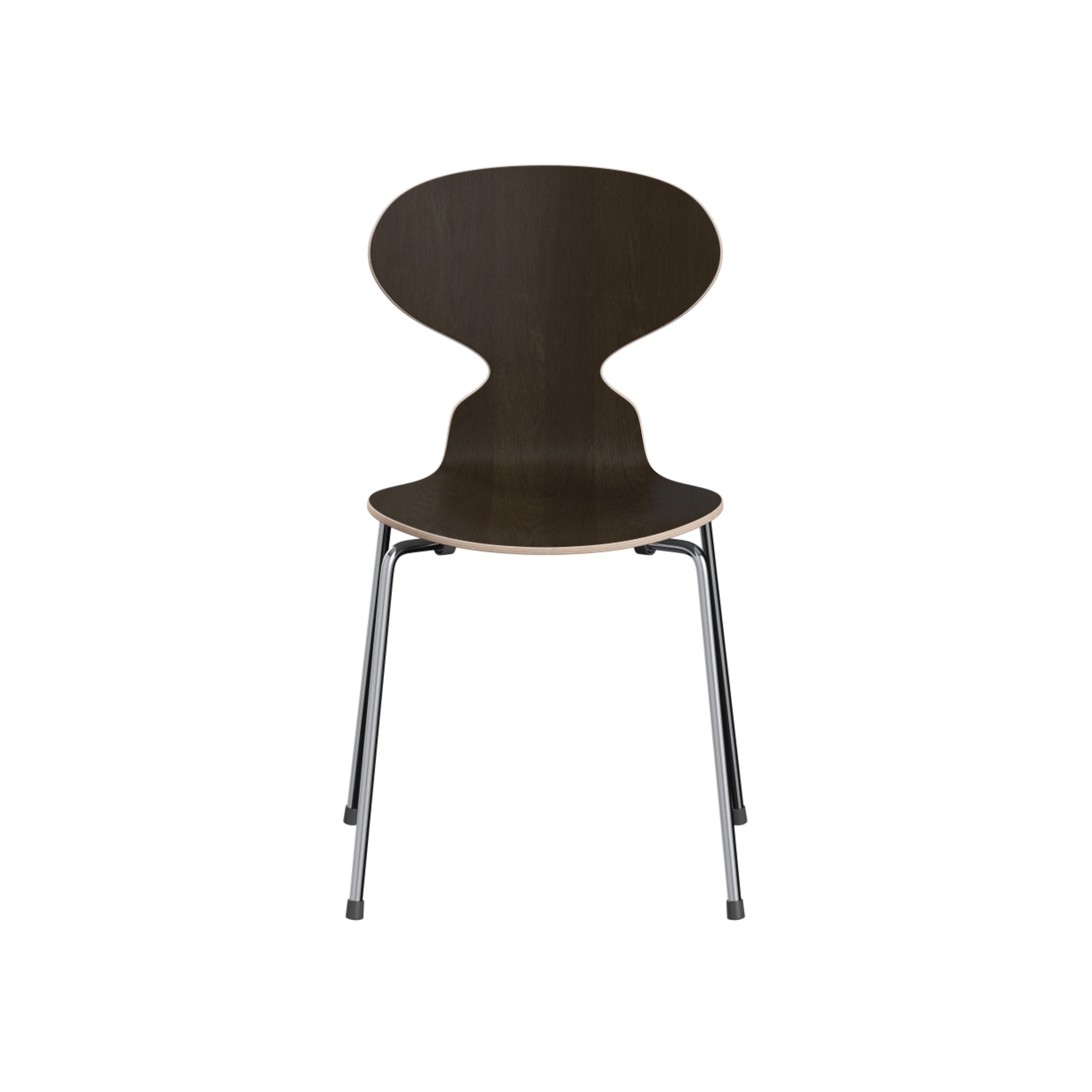 Ant™ | Chair | 3101 | Dark stained oak veneer | Chrome base