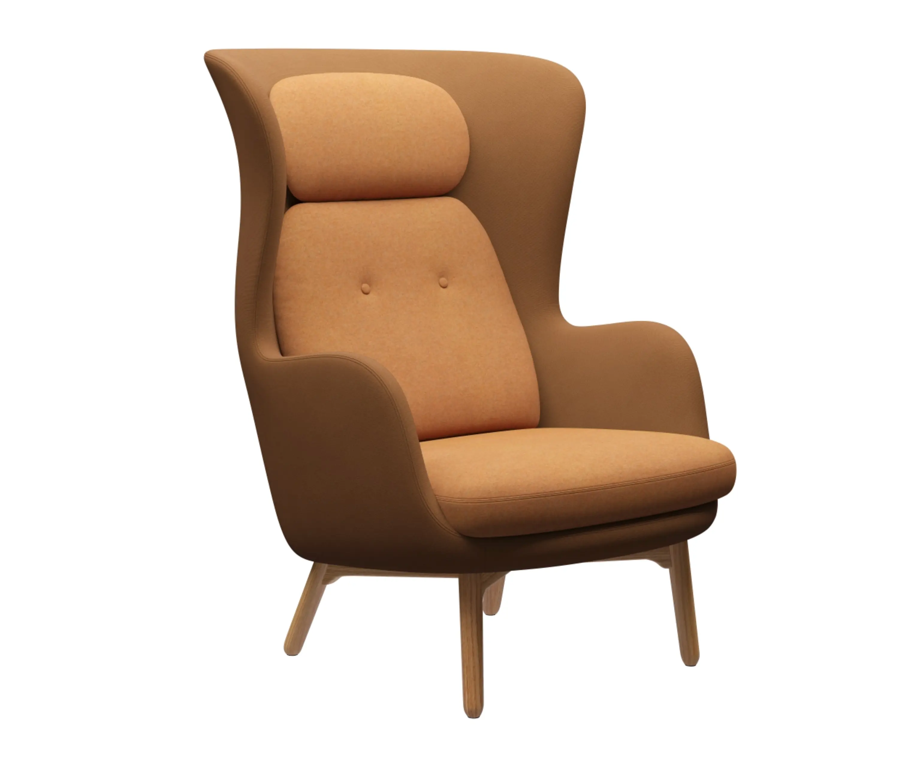 Fritz Hansen - Ro™ | Lounge chair | JH2 | Solid oak base
