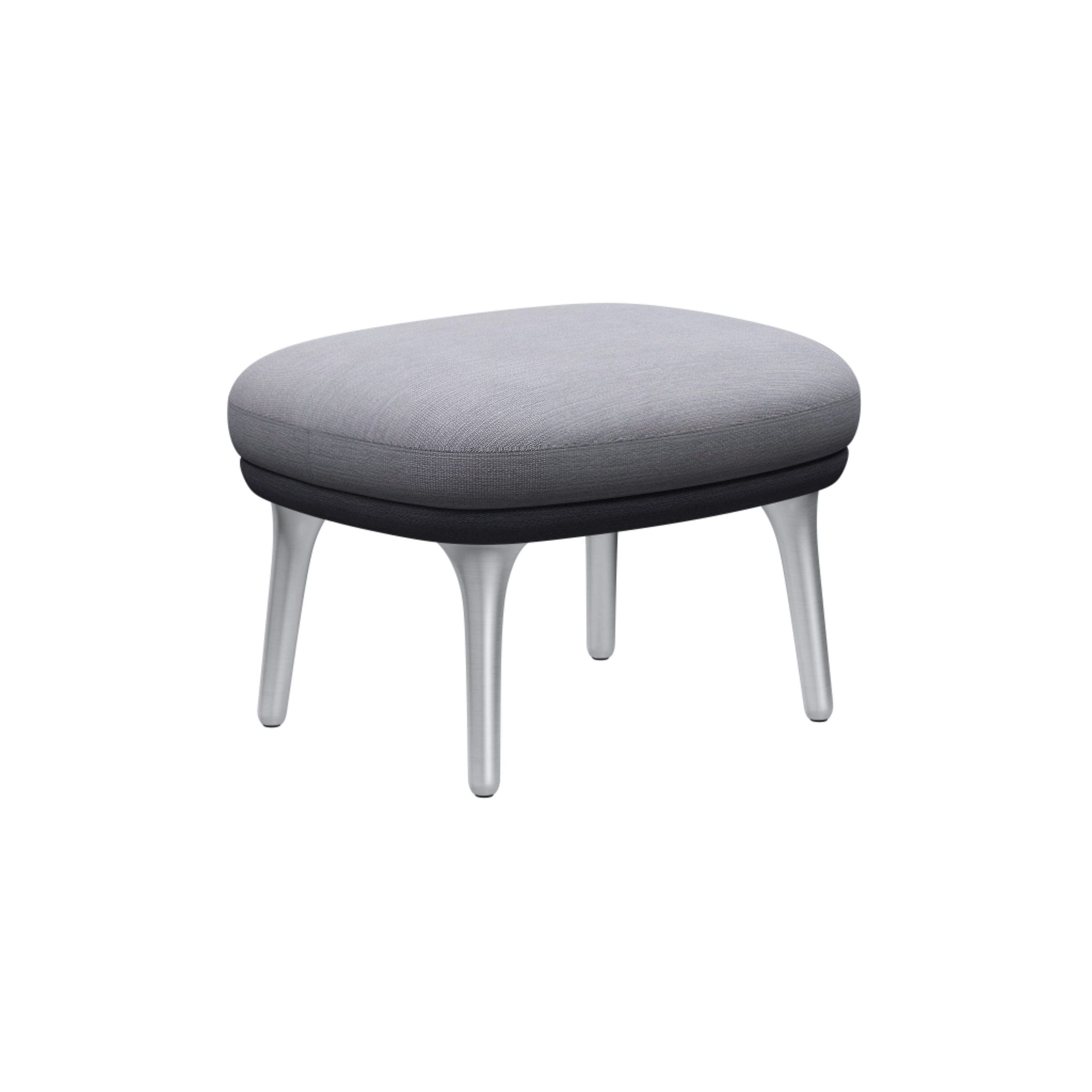 Display product Ro™ | Footstool | JH11 | Brushed aluminum base from manufacturer Fritz Hansen