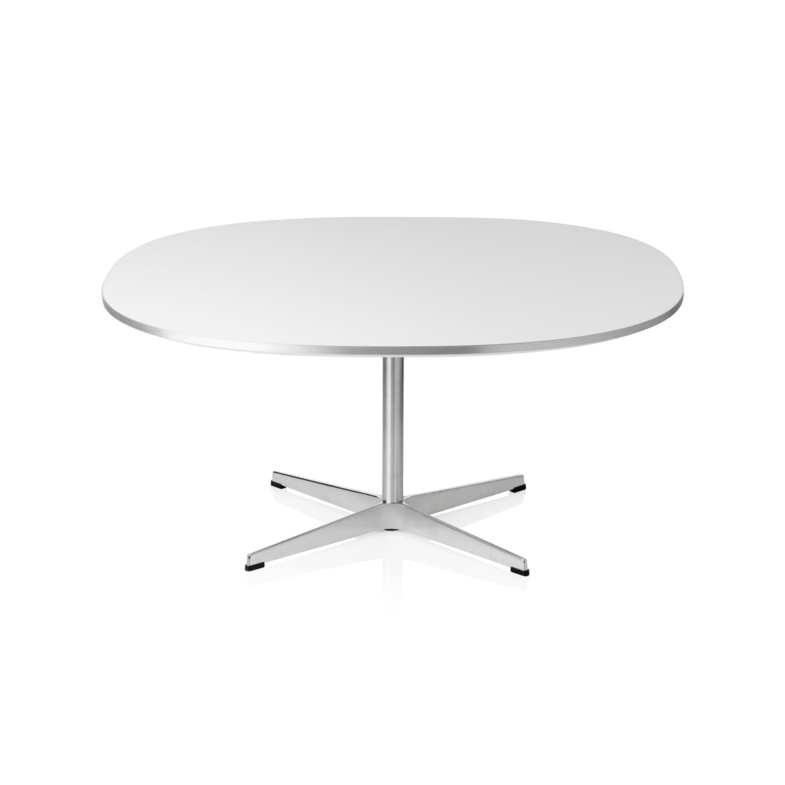 Mostra il prodotto Supercircular™ | Coffee Table | A203 | White laminate | Satin polished aluminum del produttore Fritz Hansen