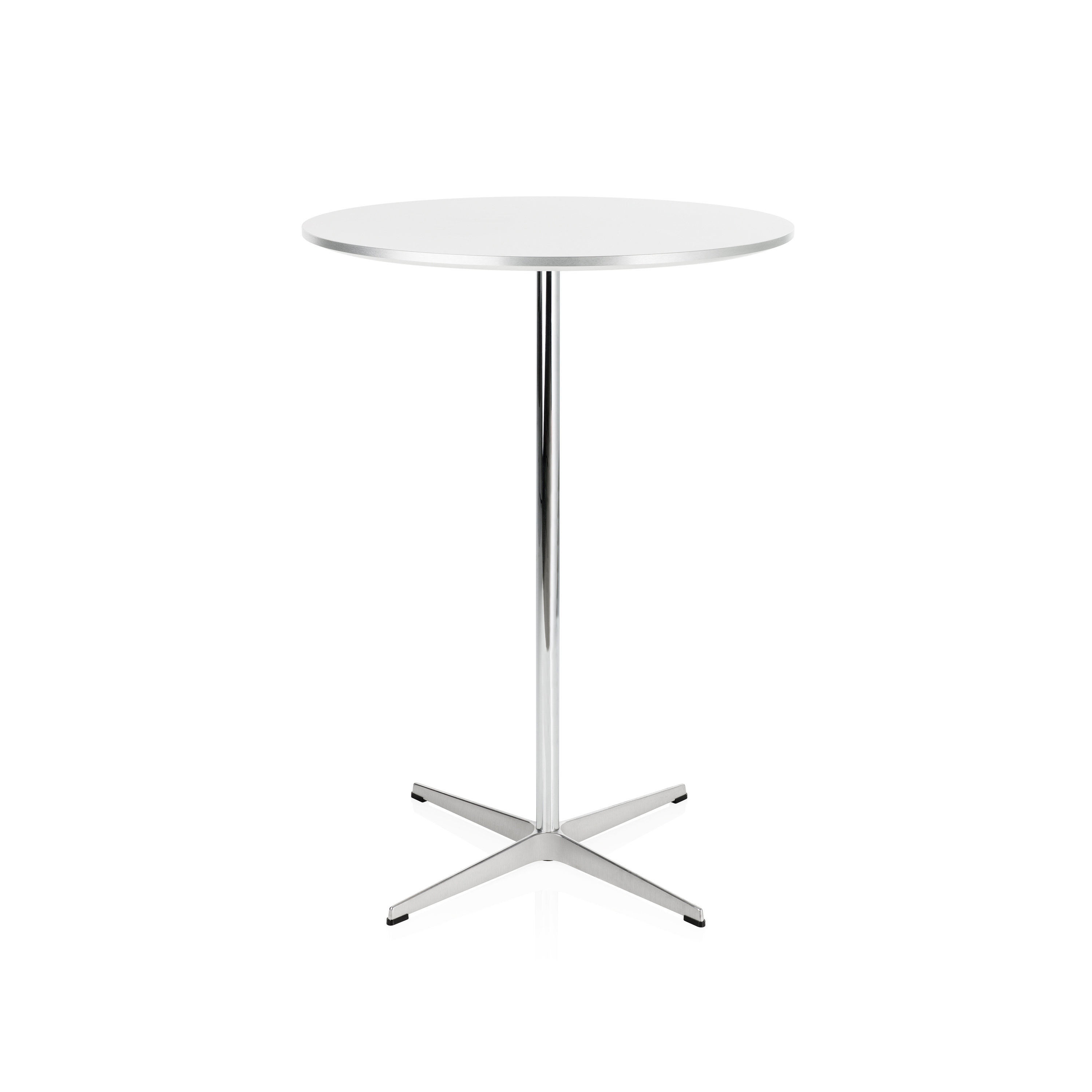 Display product Circular | High Table | A922 | White laminate | Satin polished aluminum base from manufacturer Fritz Hansen