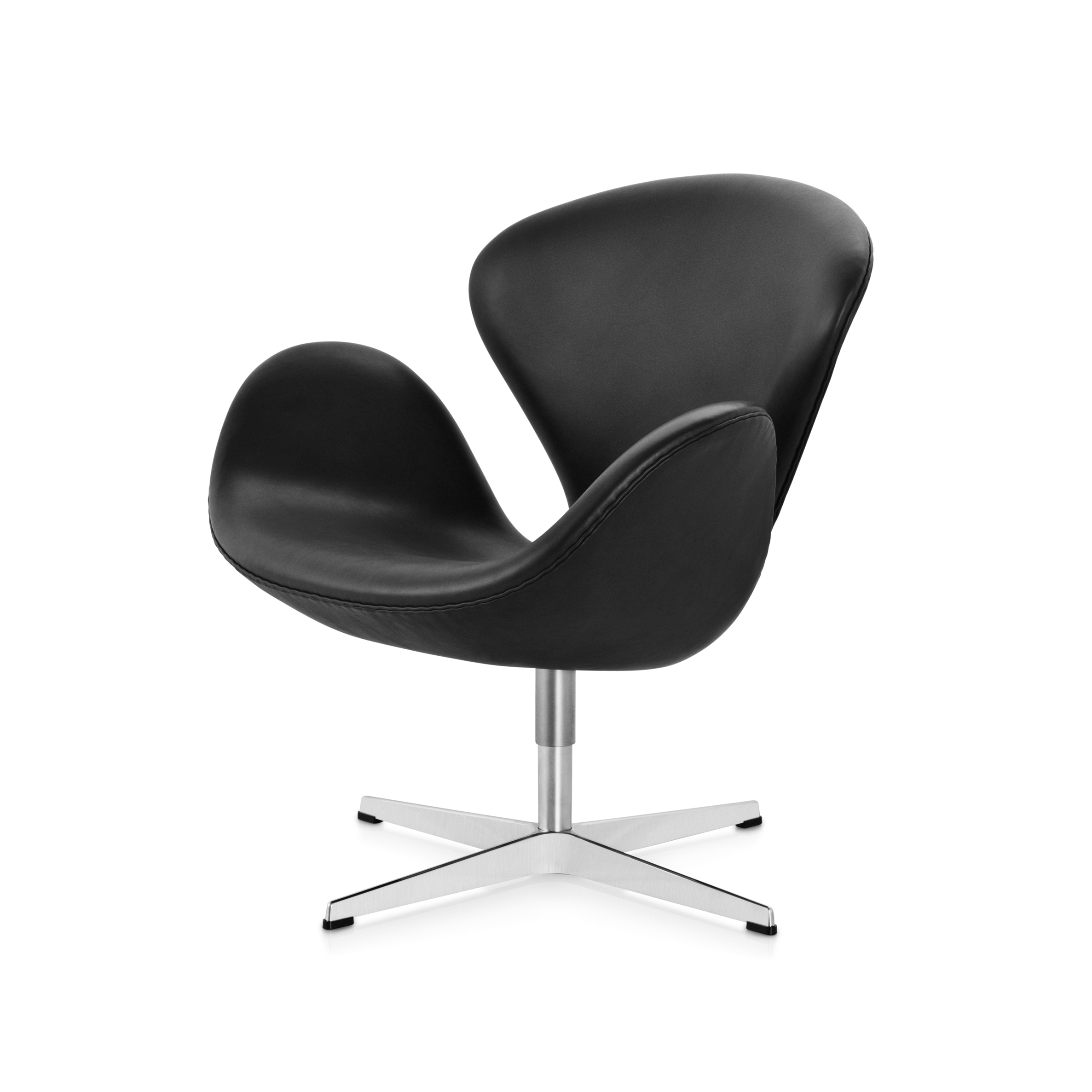 Swan™ | Lounge chair | 3320 | Leather upholstred | Polished aluminum base