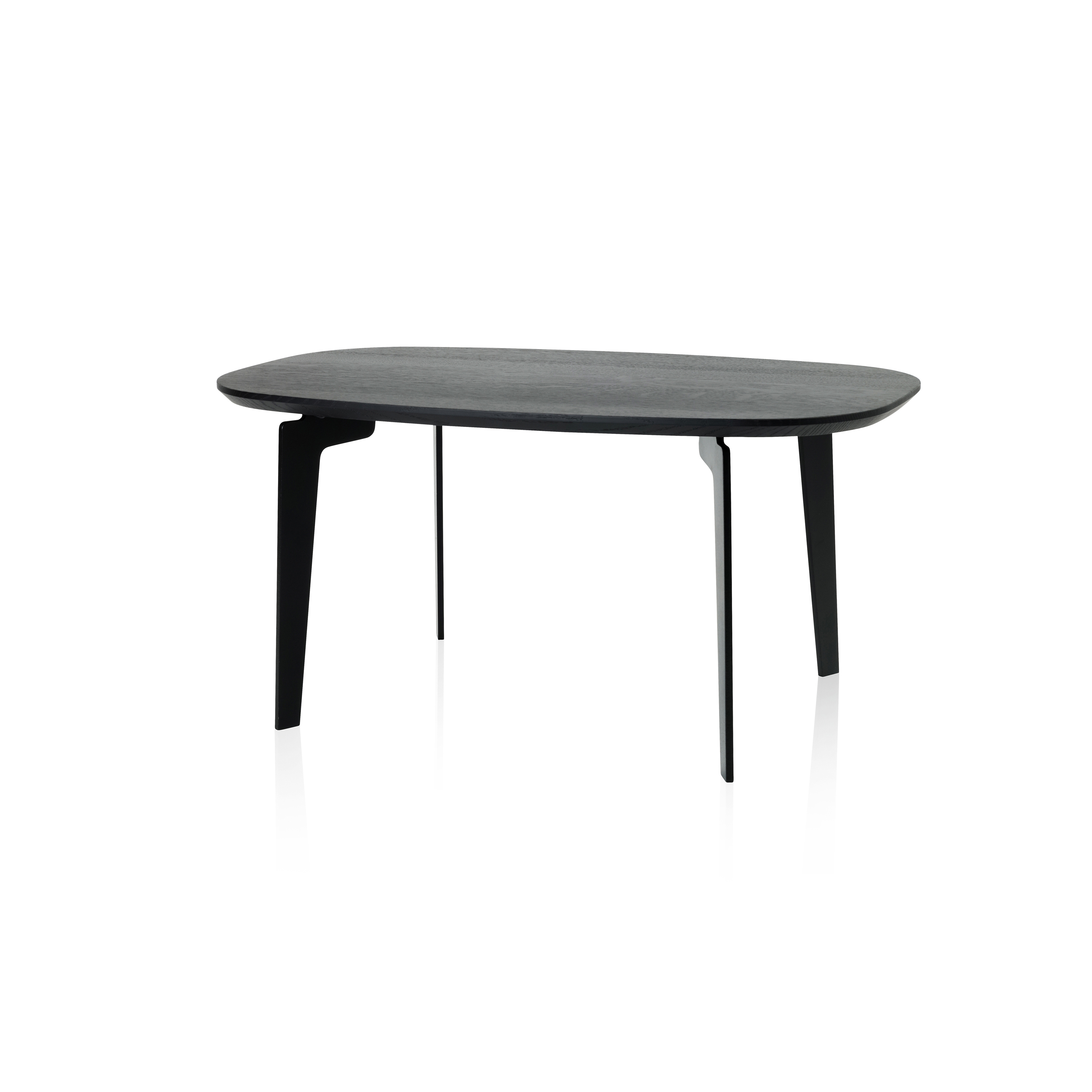 Afficher le produit Join™ | Coffee table | FH21 | Solid wood - black stained oak | Black steel base du fabricant Fritz Hansen