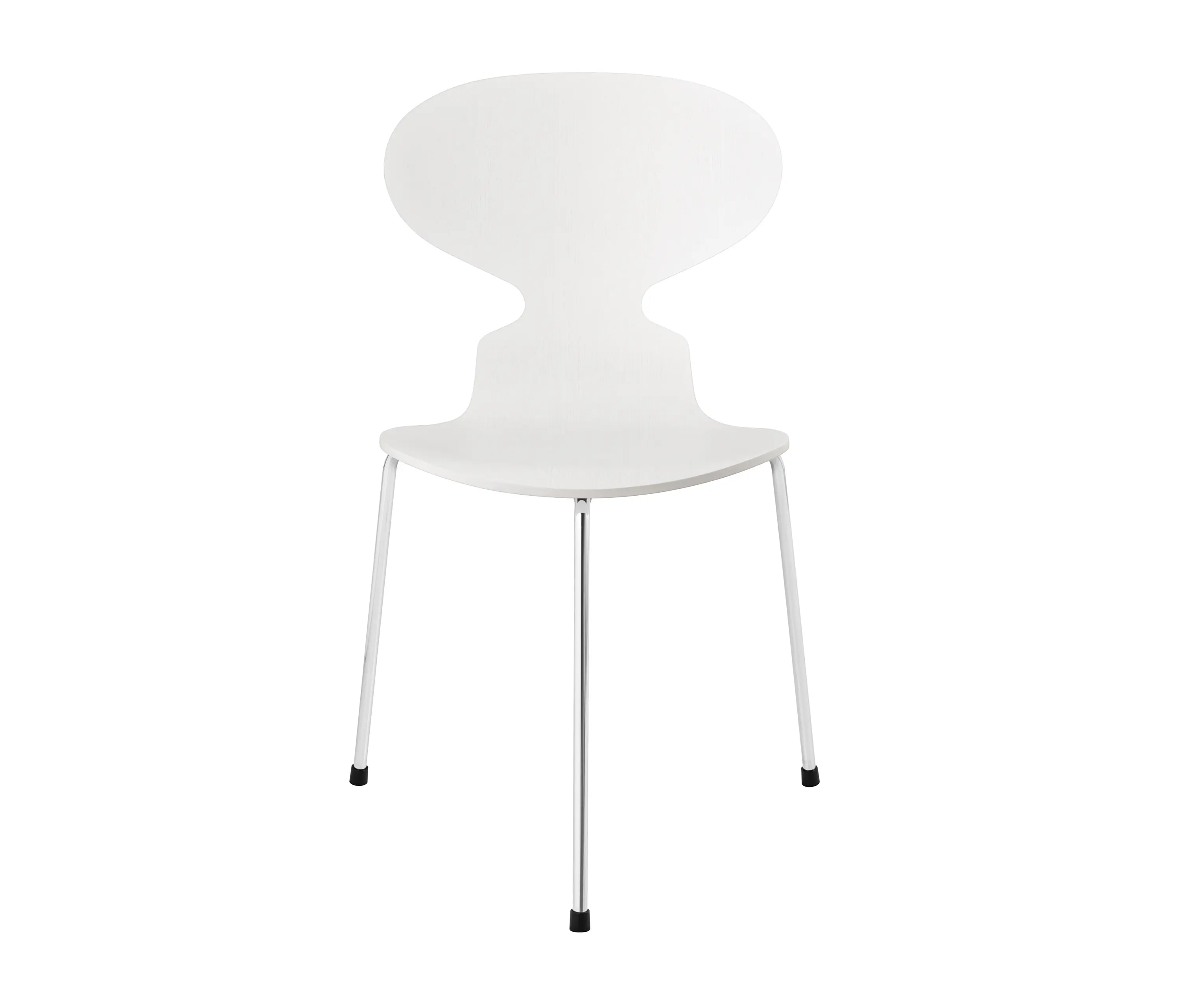 Fritz Hansen - Ant™ | Chair | 3100 | White coloured ash| Chrome base