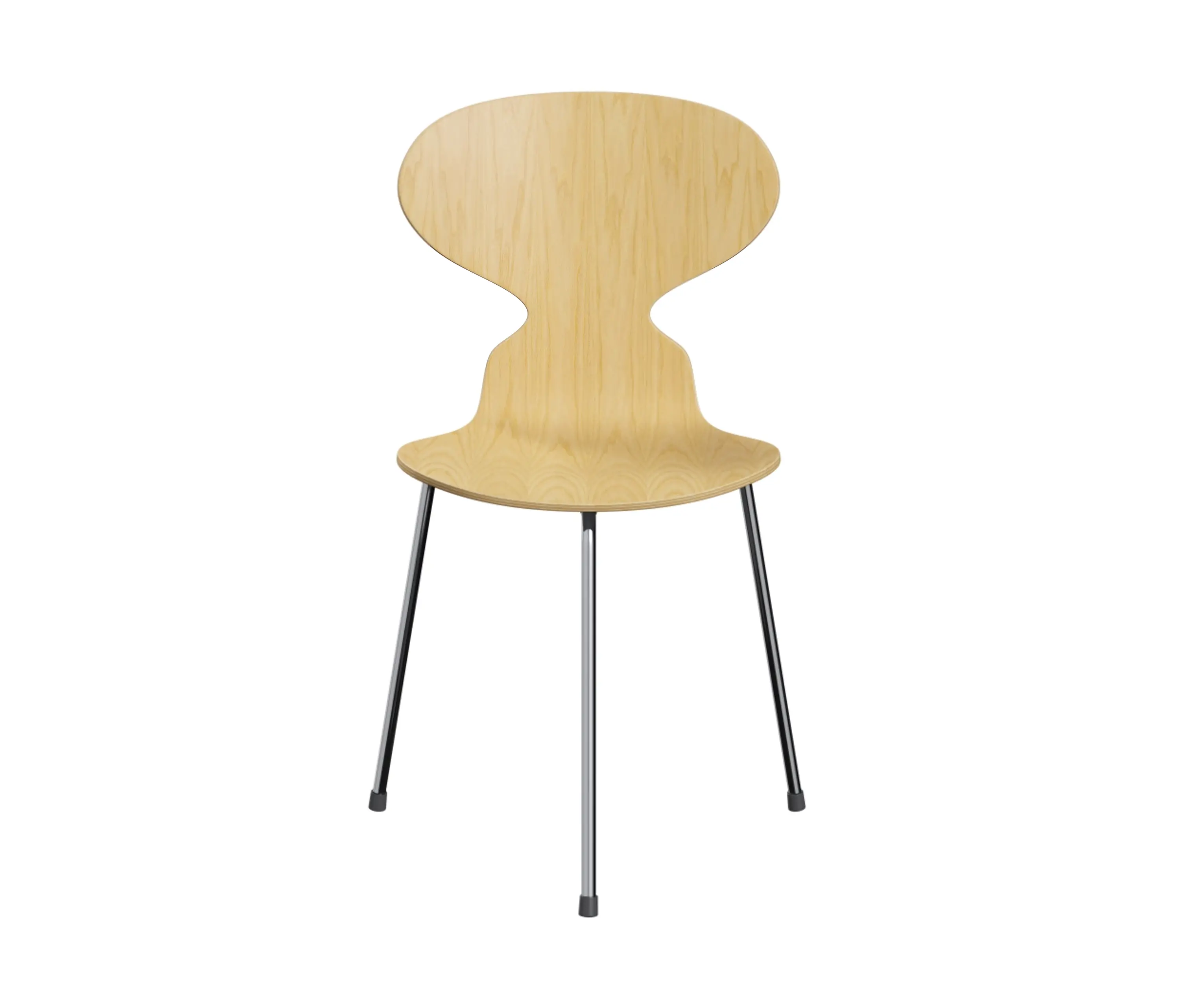 Fritz Hansen - Ant™ | Chair | 3100 | Ash veneer | Chrome base