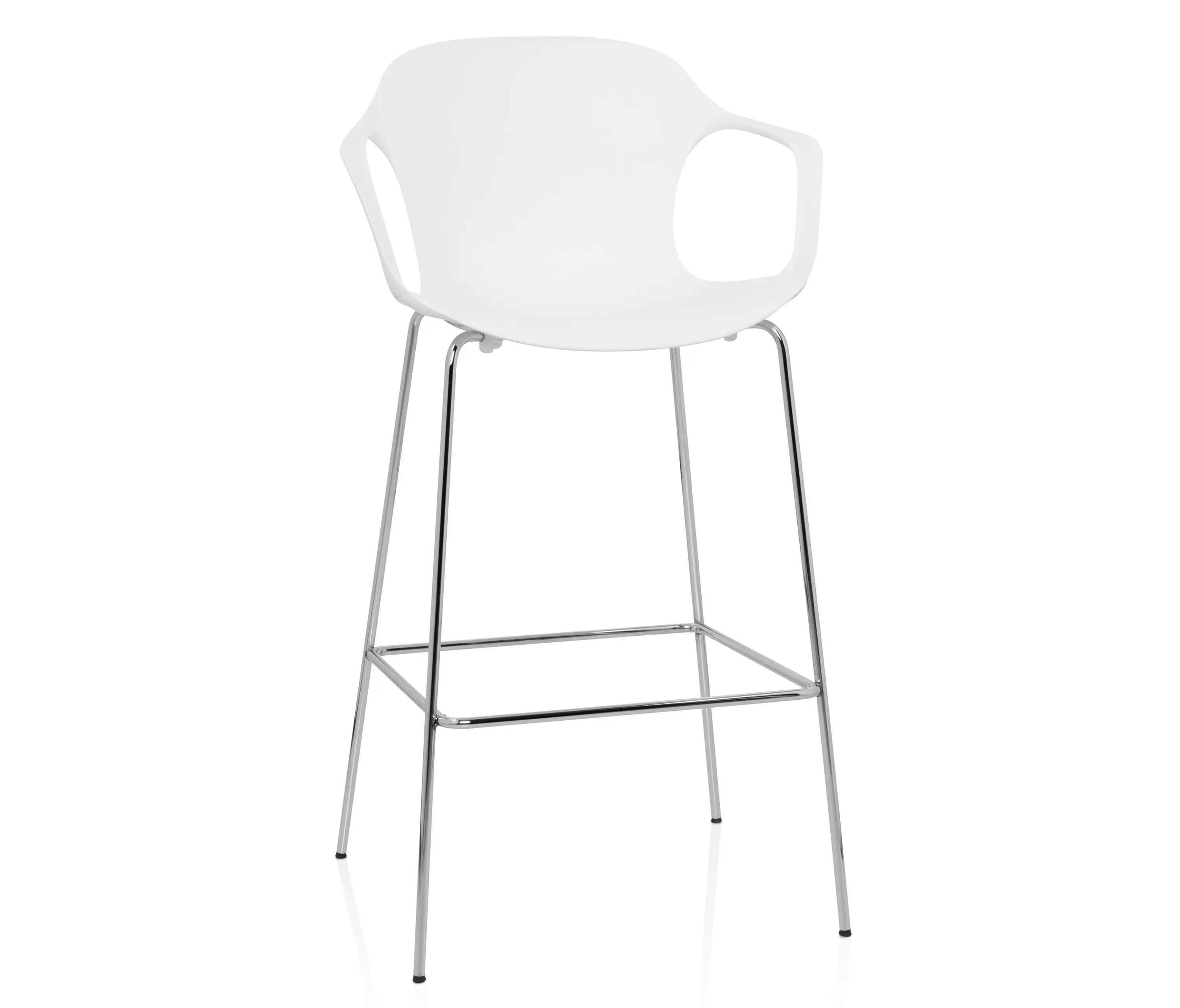 Fritz Hansen - NAP™ | Bar stool | KS69 | White | Chrome base
