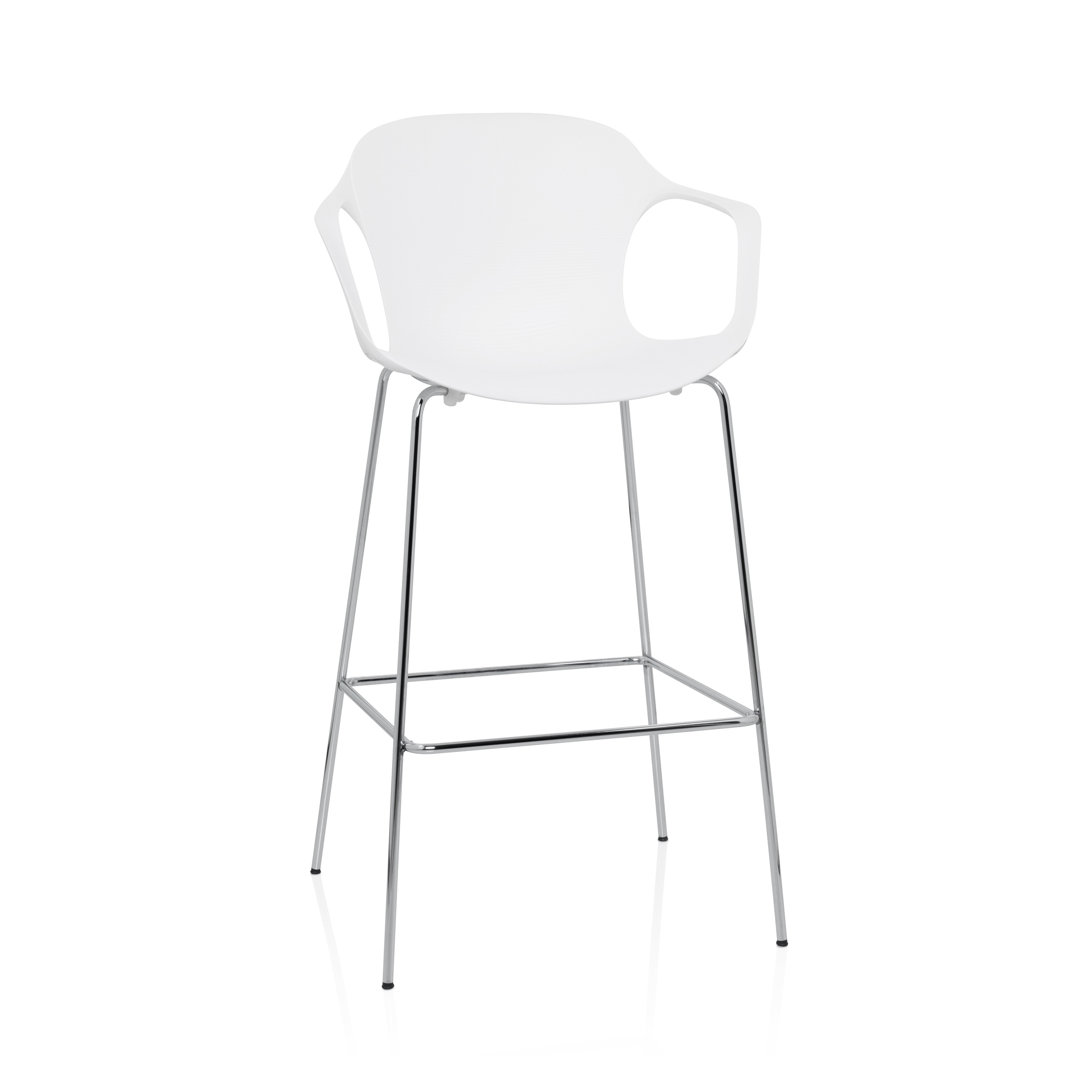 Mostra il prodotto NAP™ | Bar stool | KS69 | White | Chrome base del produttore Fritz Hansen