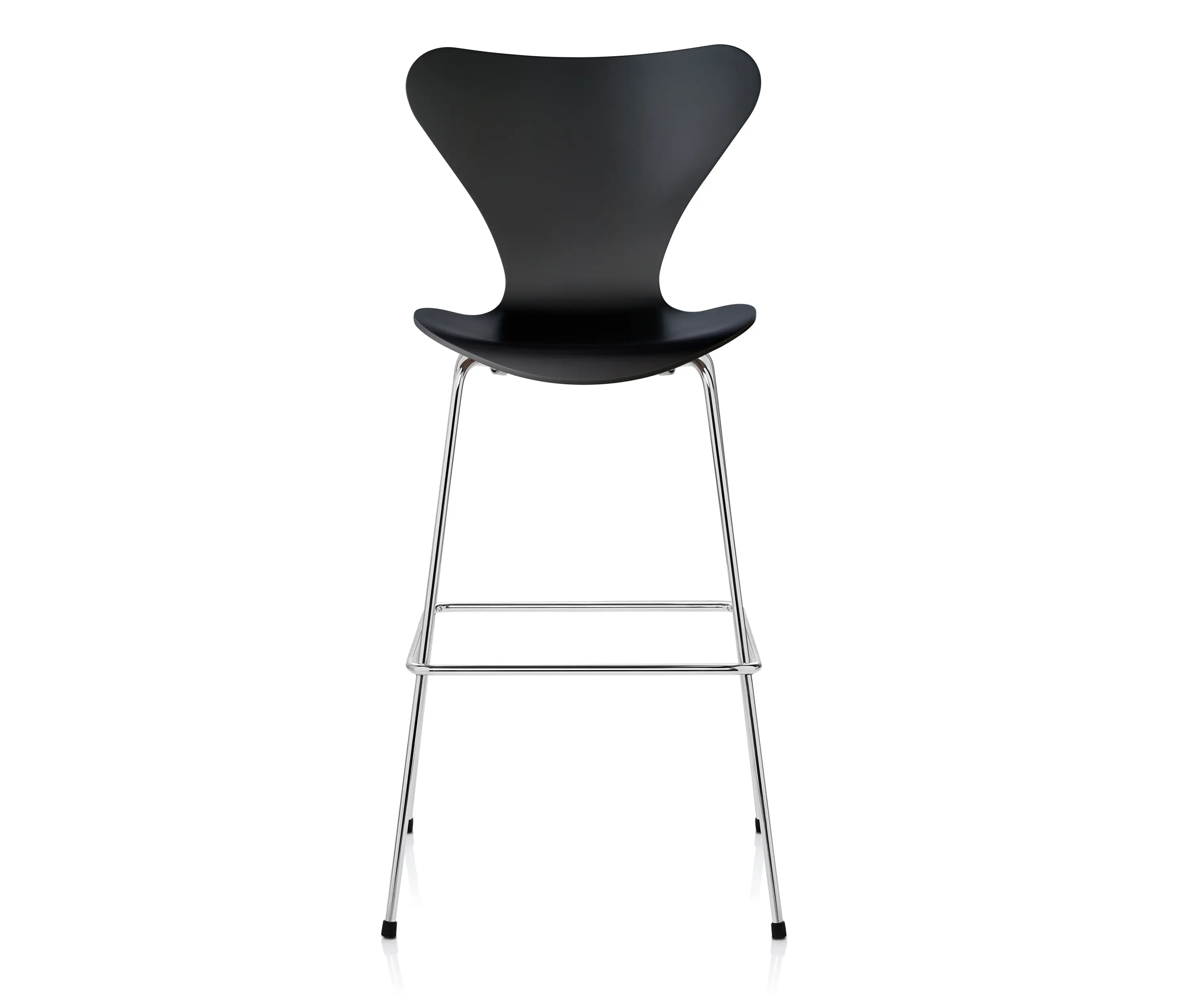 Fritz Hansen - Series 7™ | Bar stool | 3197 | Lacquered black | Chrome base