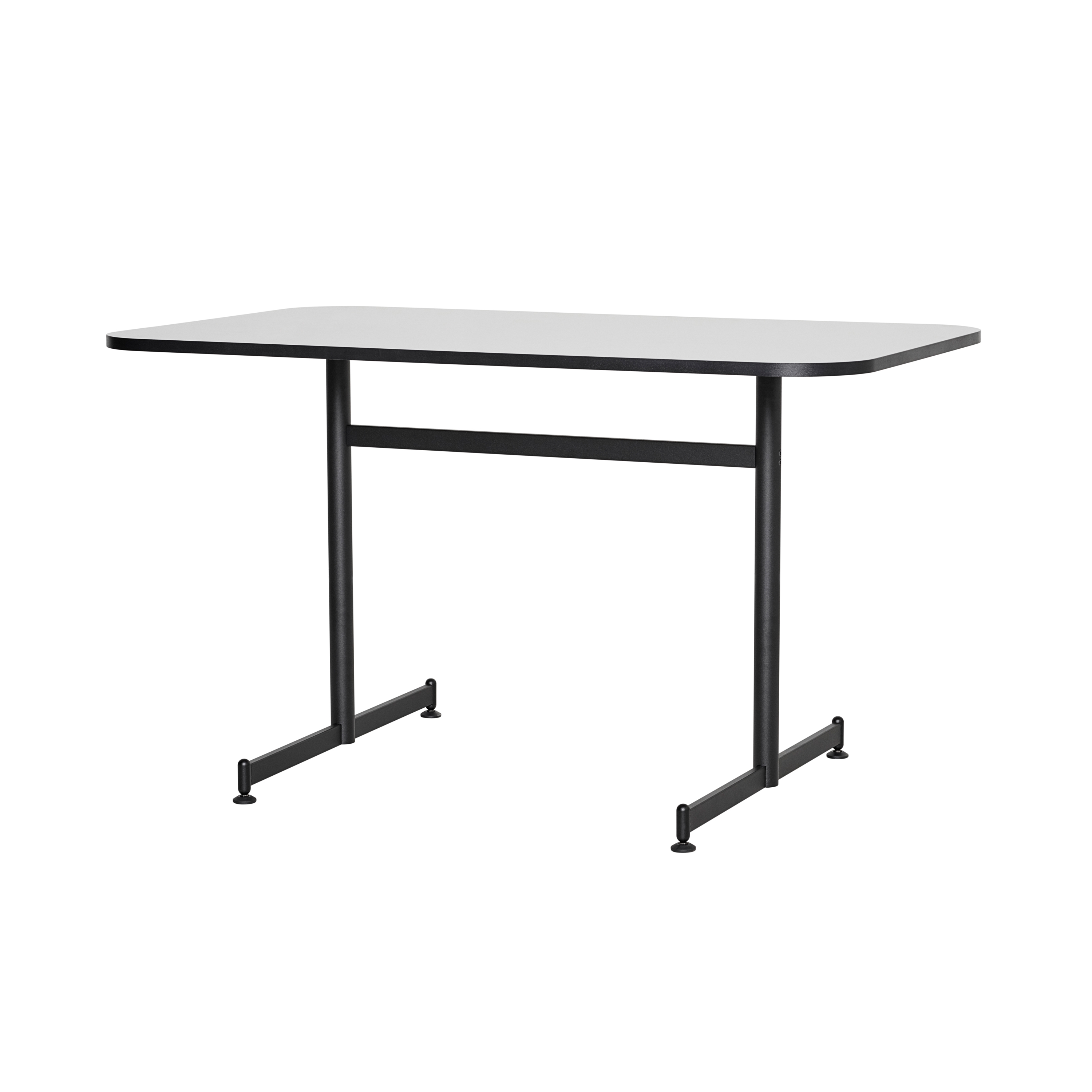 Display product Plenum™ | Table | JH80 | Grey laminate | Black base from manufacturer Fritz Hansen