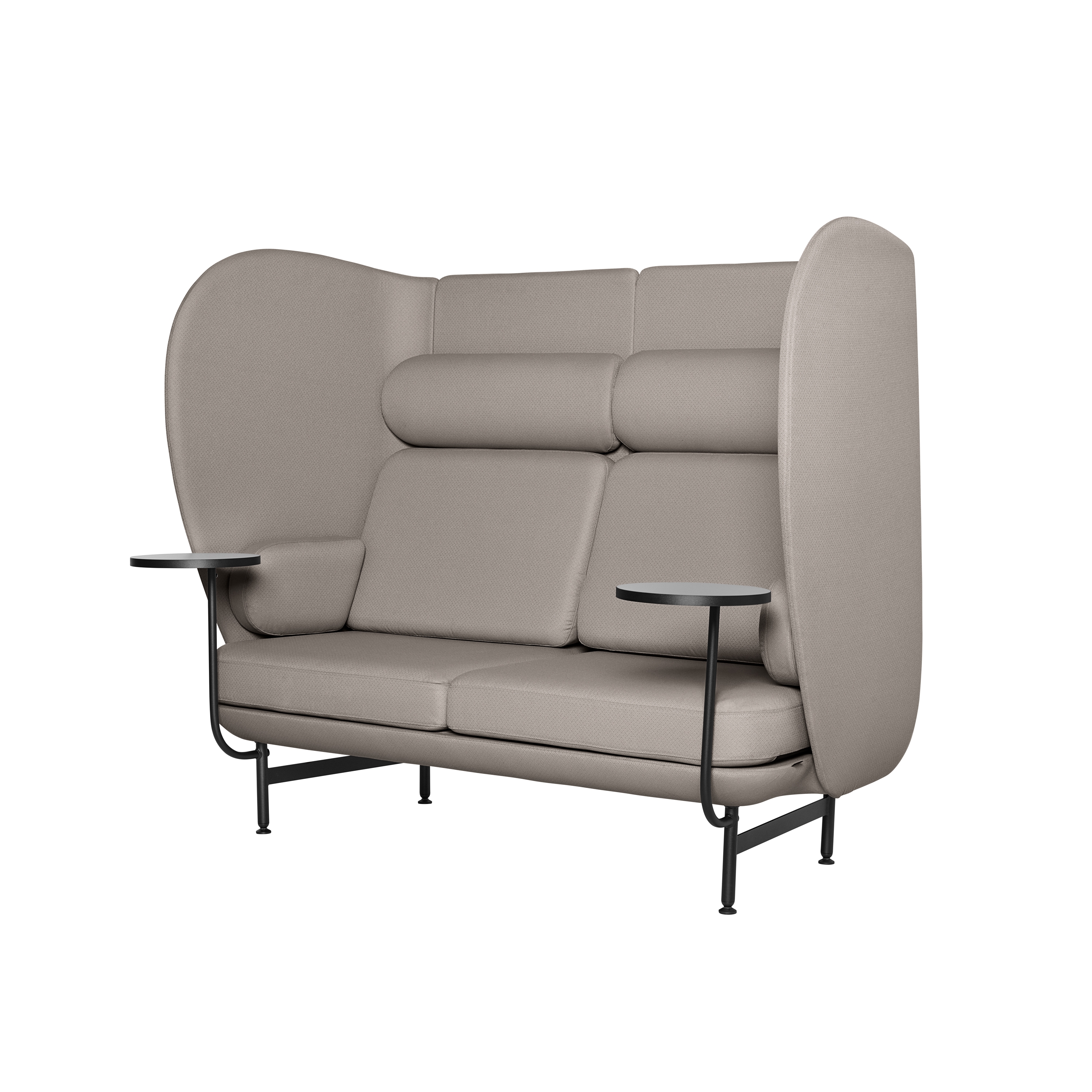 Mostra il prodotto Plenum™ | Sofa w/ side table | JH1002 | Textile | Black base del produttore Fritz Hansen