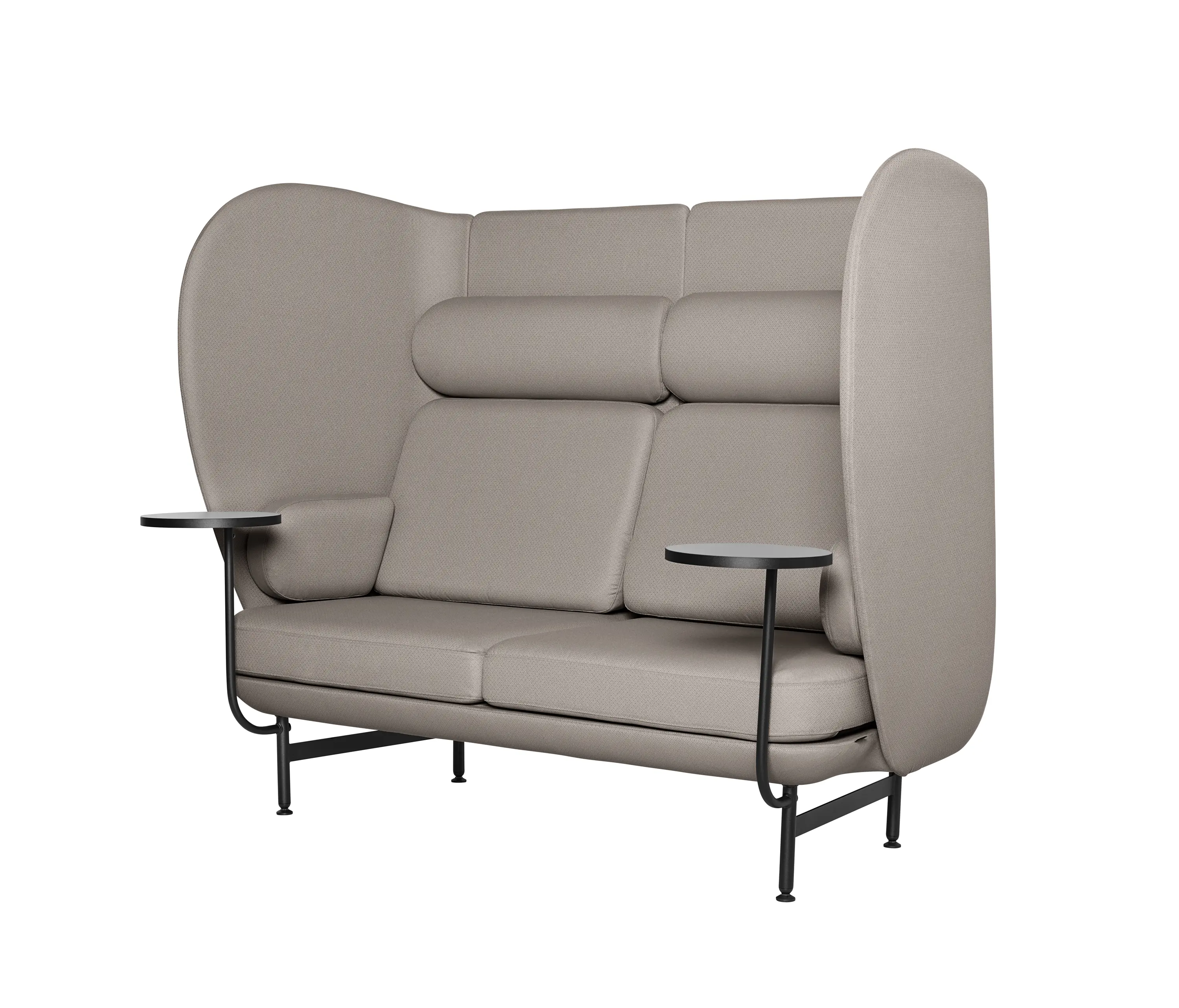 Fritz Hansen - Plenum™ | Sofa w/ side table | JH1002 | Textile | Black base