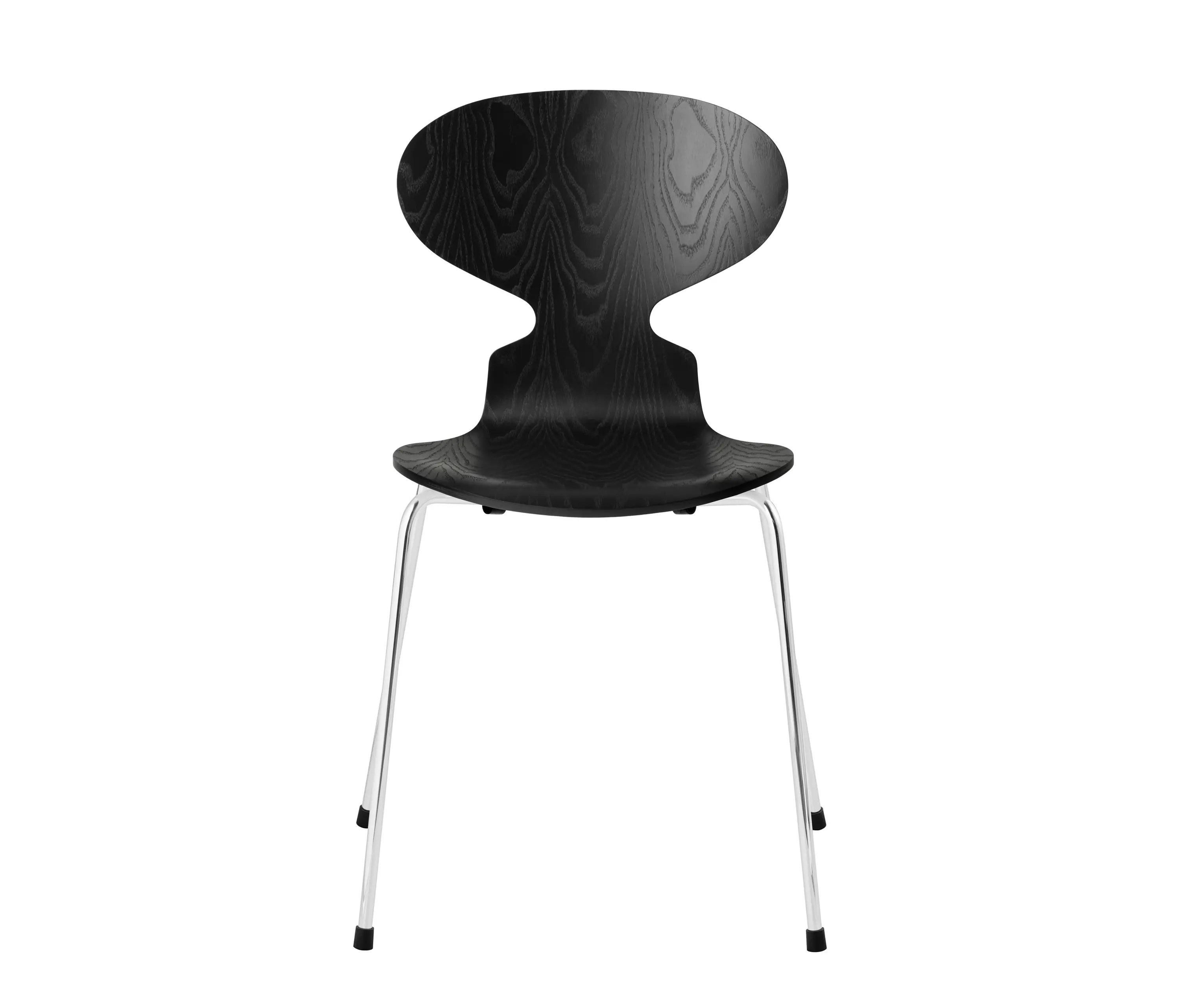 Fritz Hansen - Ant™ | Chair | 3101 | Black coloured ash | Chrome base