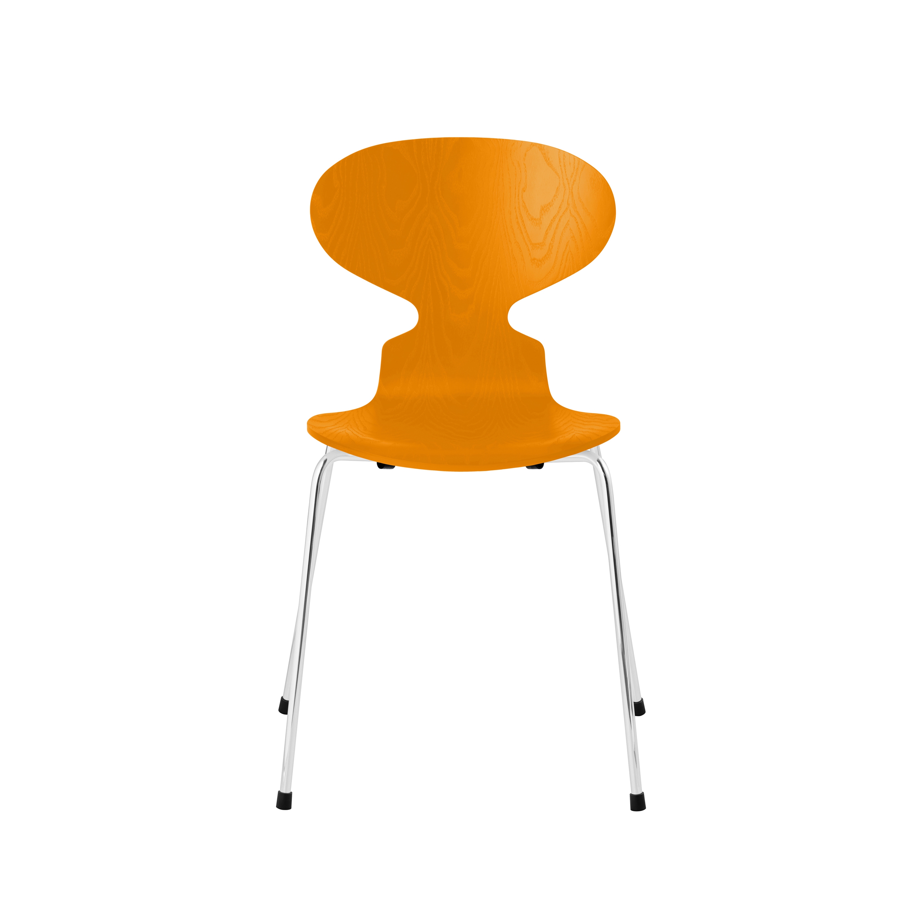 Ant™ | Chair | 3101 | Burnt Yellow coloured ash | Chrome base