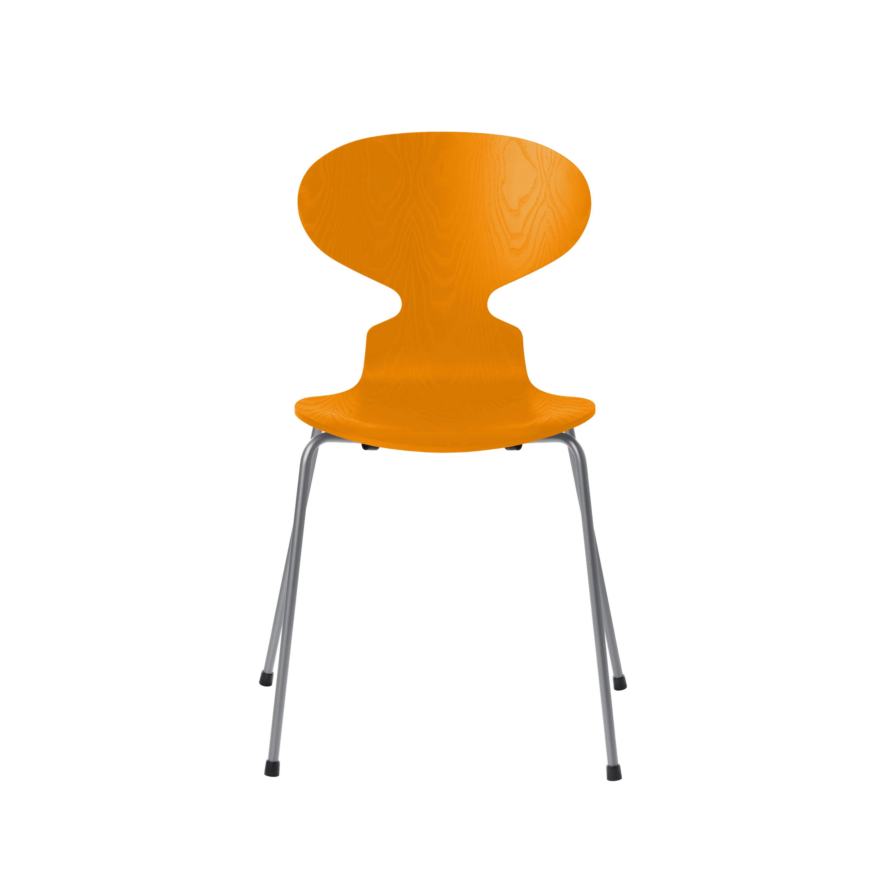 Ant™ | Chair | 3101 | Burnt Yellow coloured ash | Silver grey base
