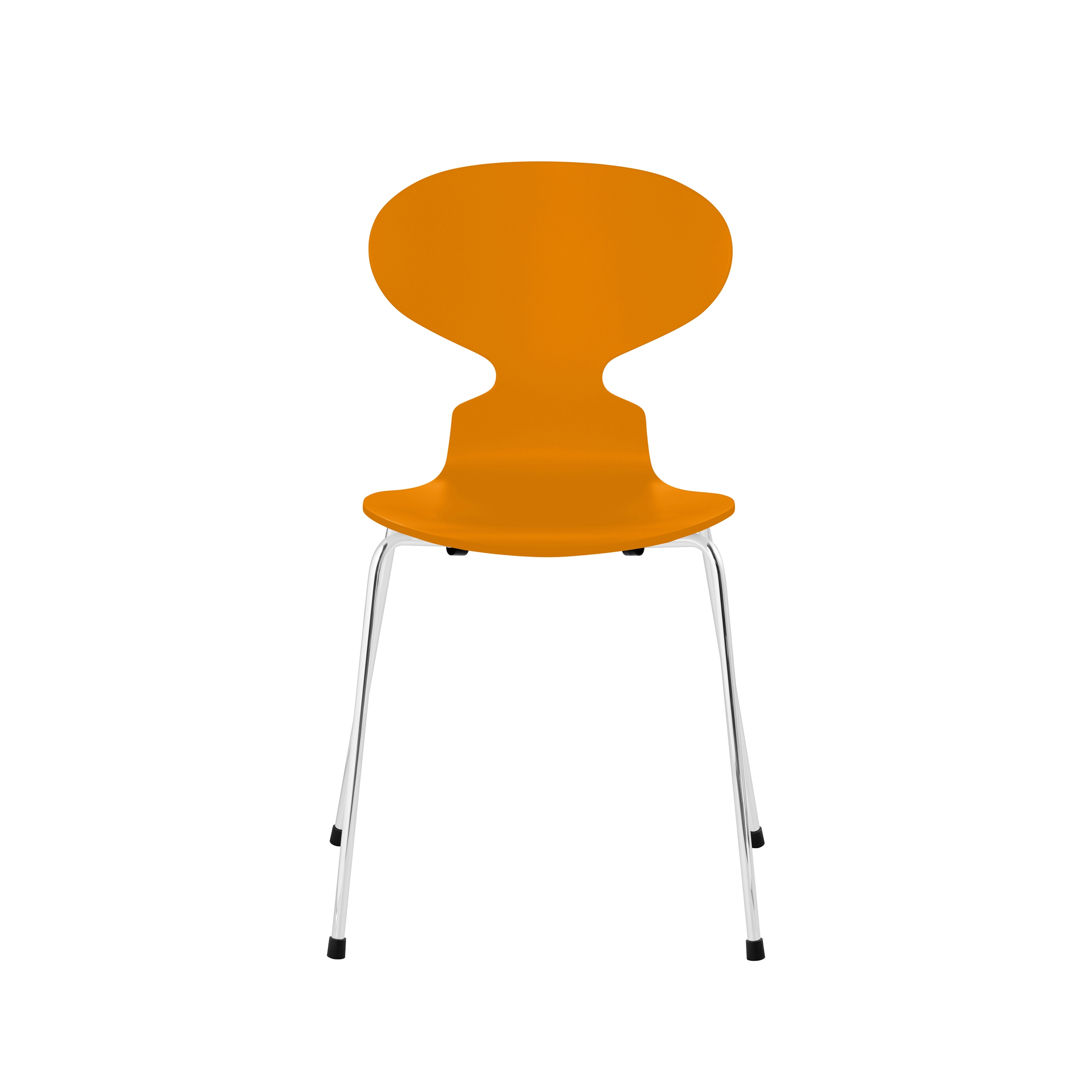 Ant™ | Chair | 3101 | Burnt Yellow lacquered  | Chrome base