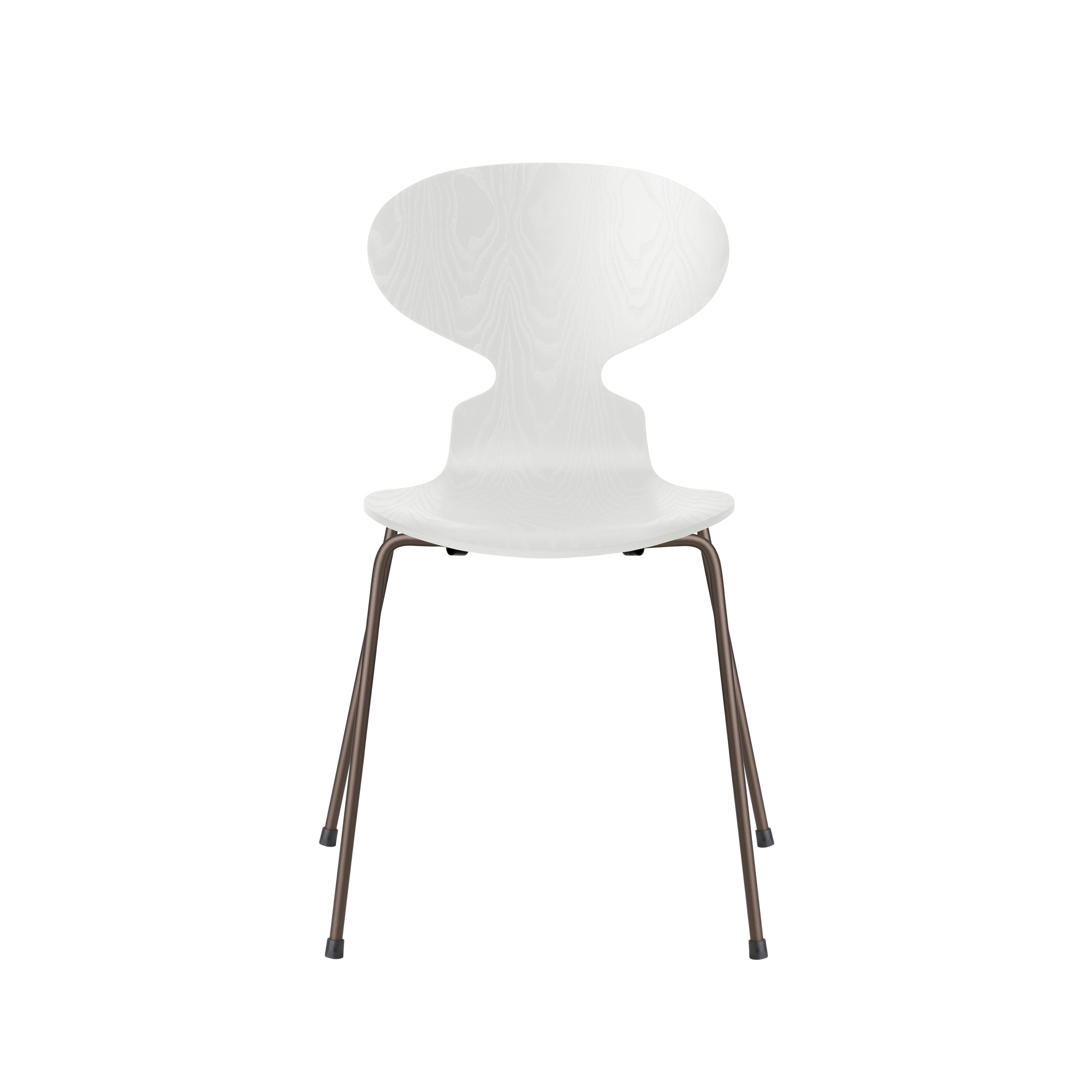 Display product Ant™ | Chair | 3101 | White coloured ash | Brown bronze base from manufacturer Fritz Hansen