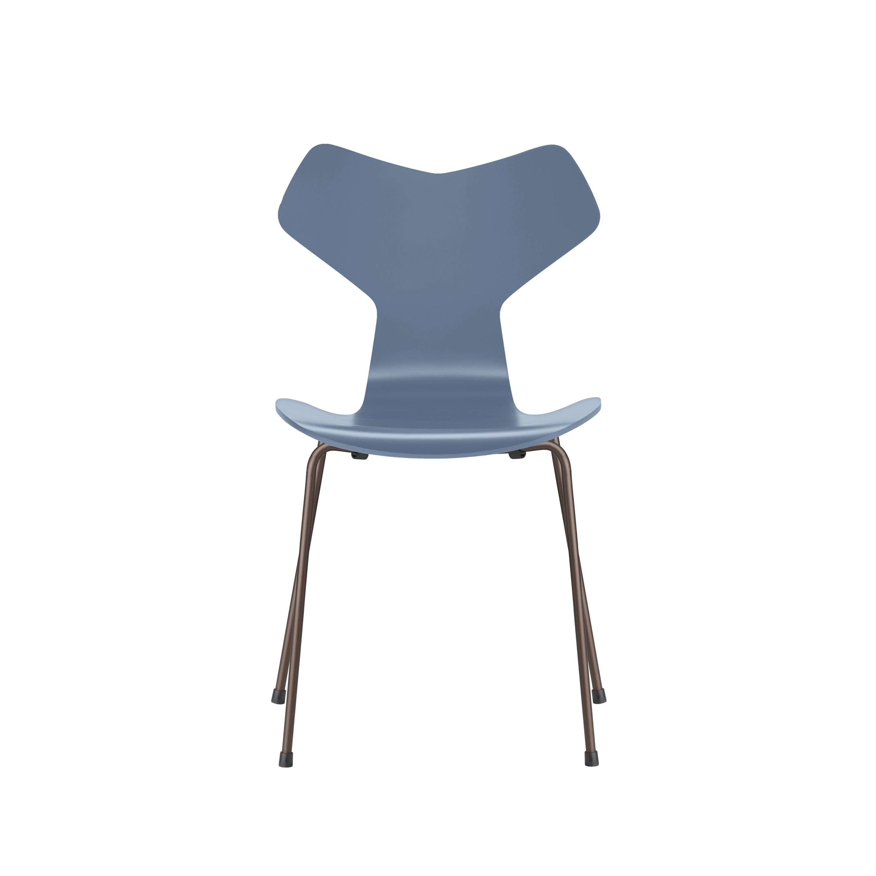 Produkt Grand Prix™ | Chair | 3130 | Dusk blue lacquered | Brown bronze base des Herstellers Fritz Hansen anzeigen