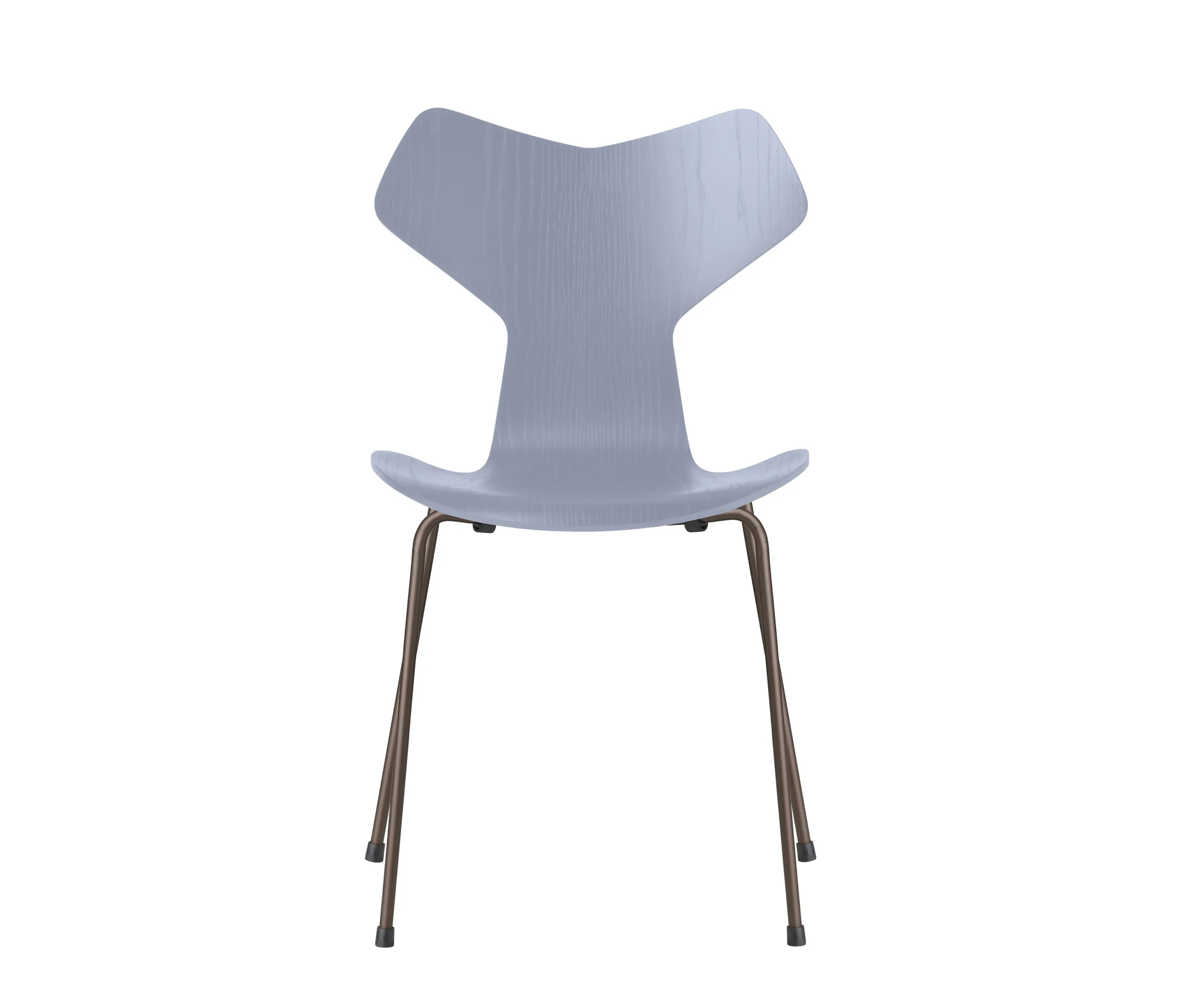 Fritz Hansen - Grand Prix™ | Chair | 3130 | Lavender blue coloured ash | Brown bronze base