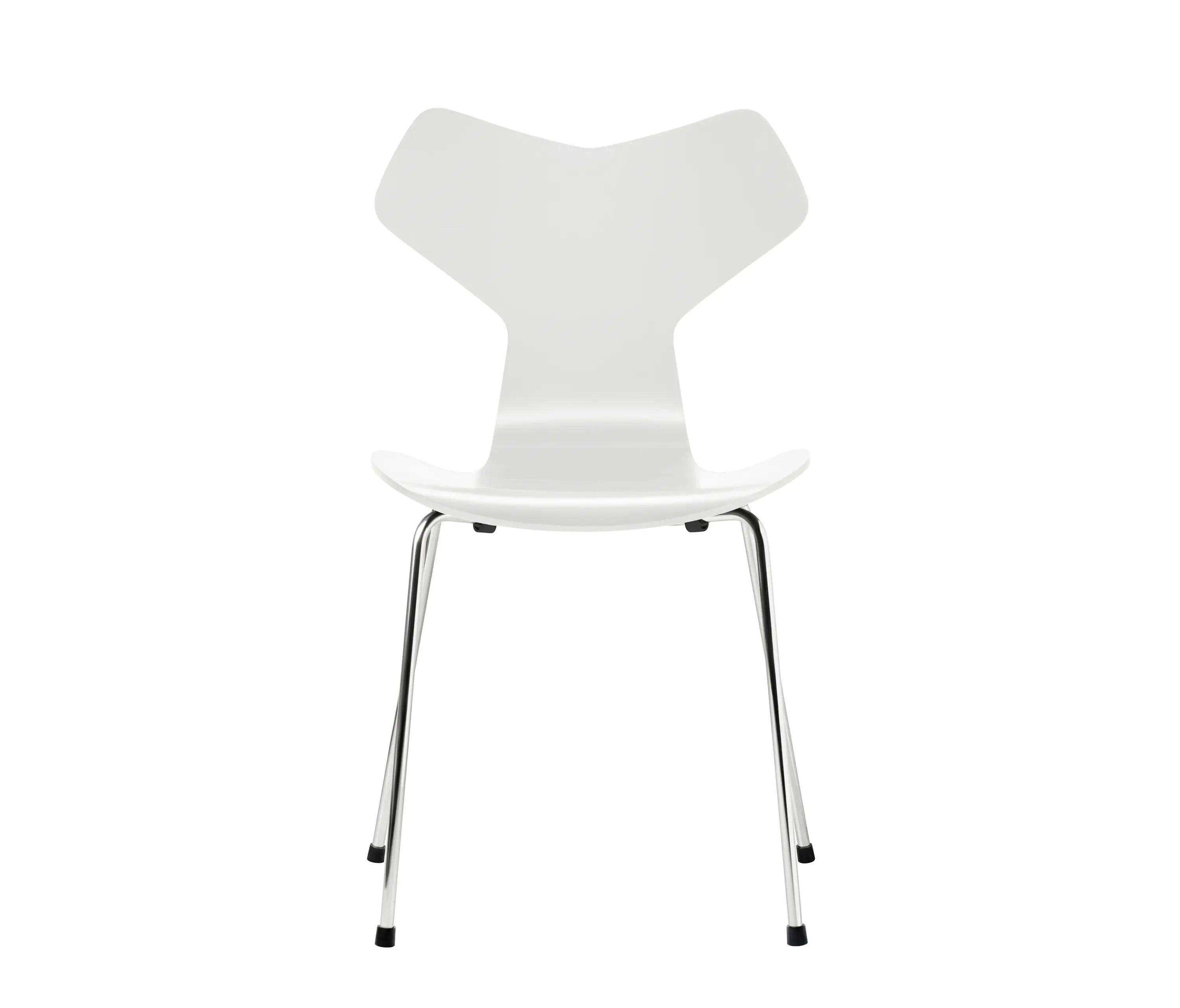 Fritz Hansen - Grand Prix™ | Chair | 3130 | White lacquered | Chrome base