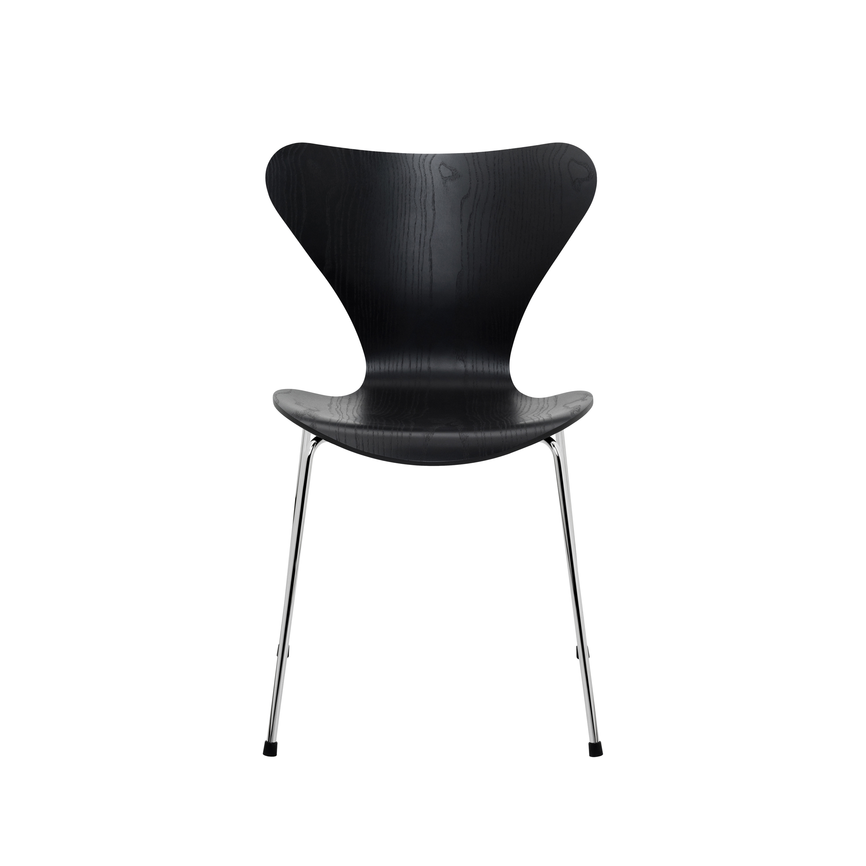 Series 7™ | Chair | 3107 | Black coloured ash | Chrome base