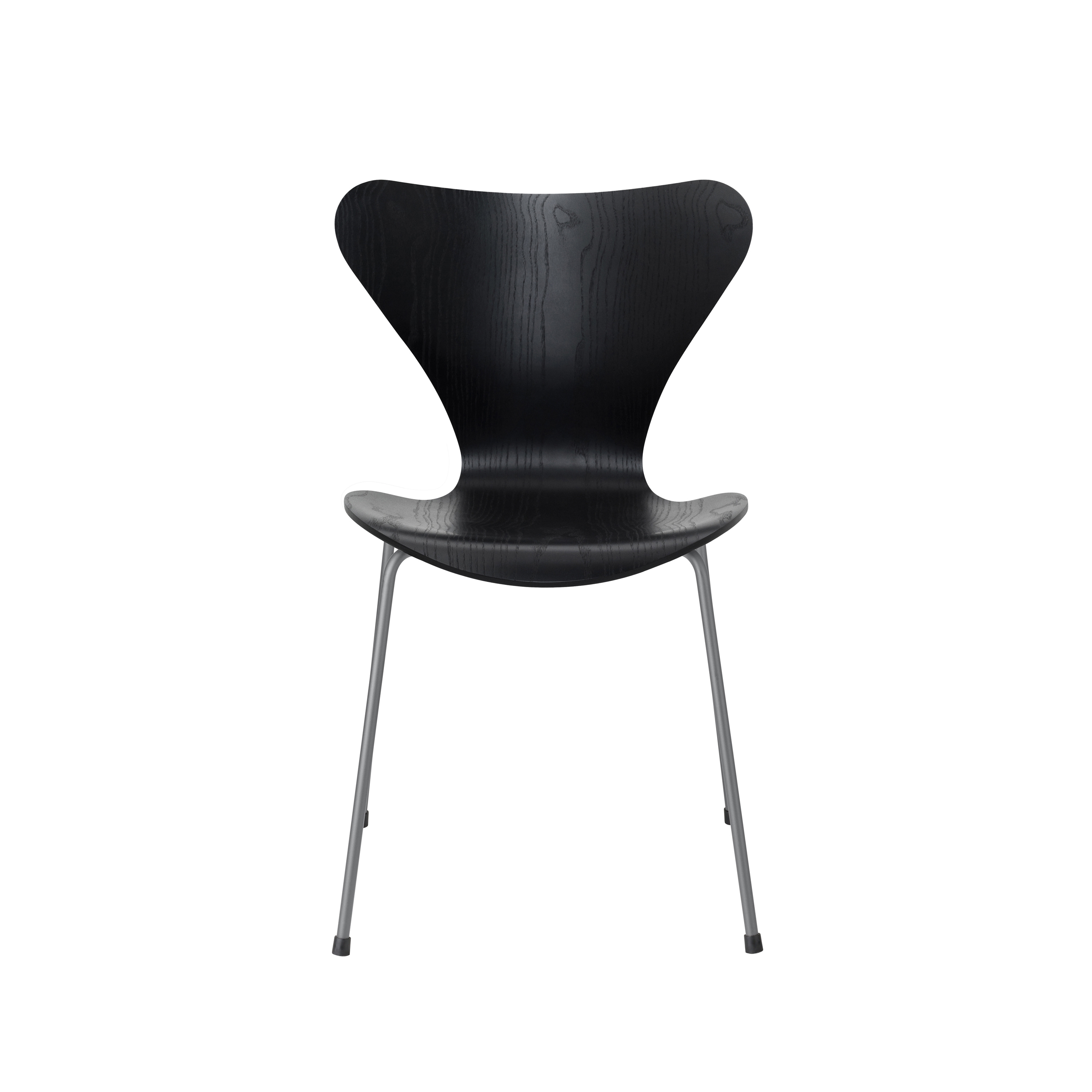 Series 7™ | Chair | 3107 | Black coloured ash | Silver grey base