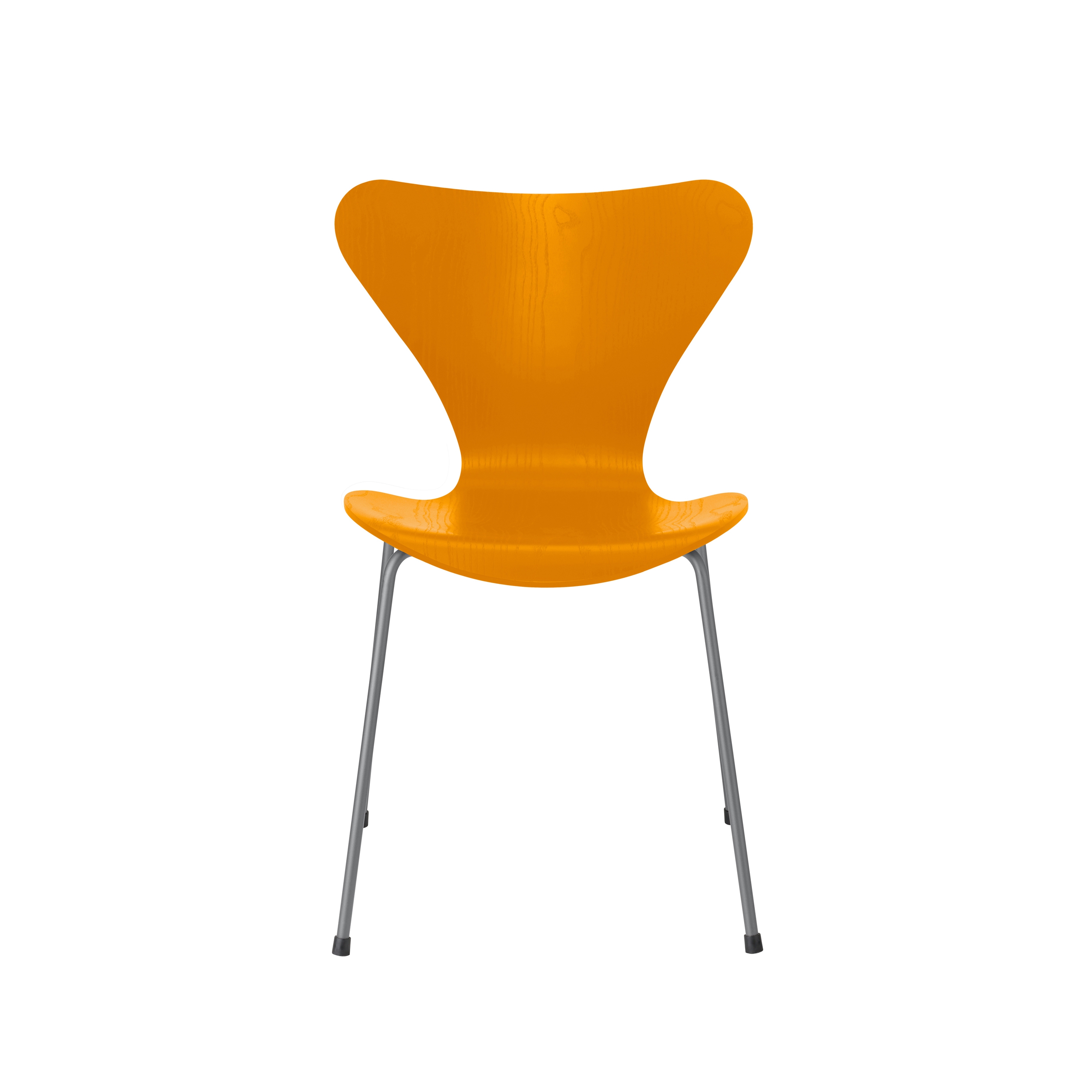 Series 7™ | Chair | 3107 | Burnt Yellow coloured ash | Silver grey base