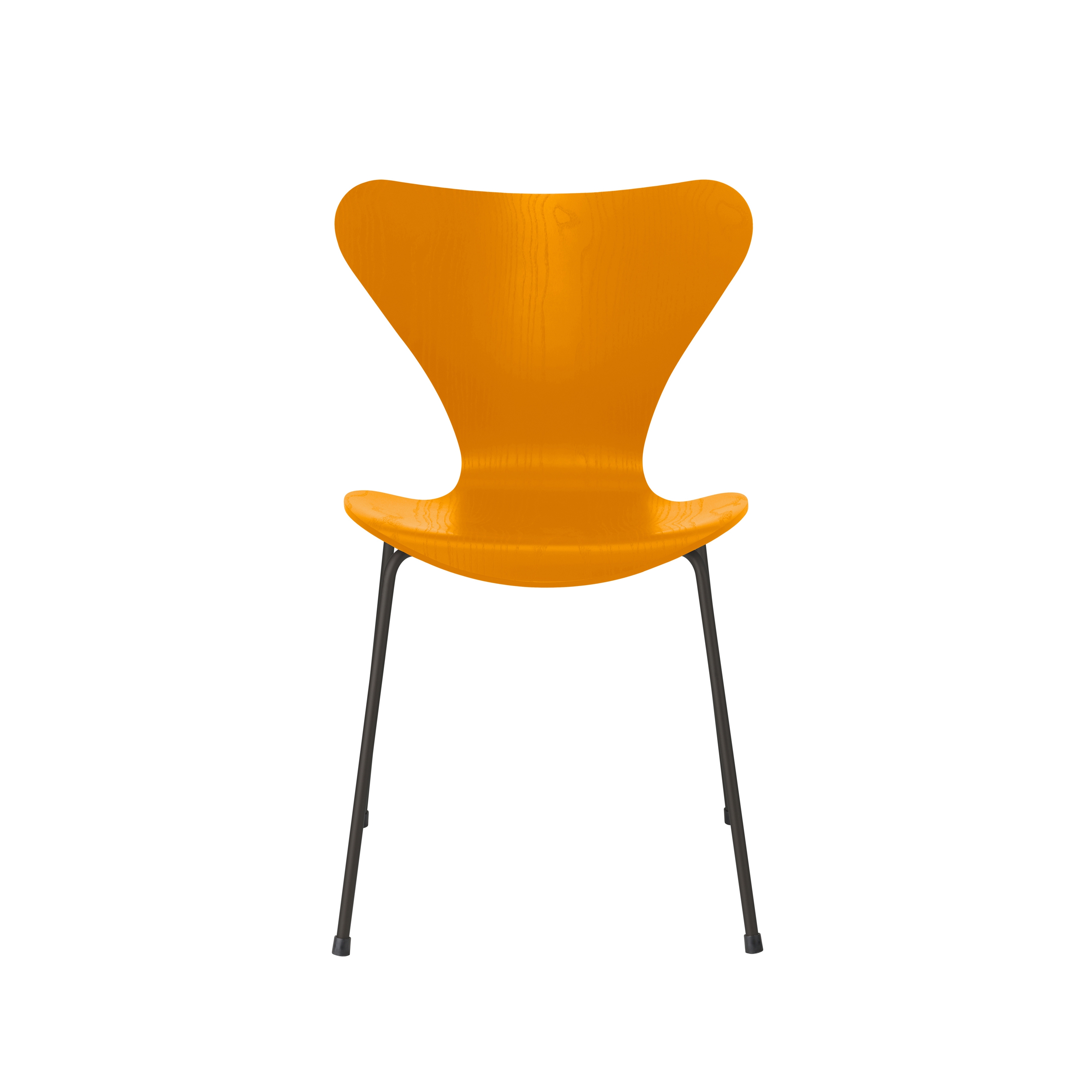 Series 7™ | Chair | 3107 | Burnt Yellow coloured ash | Warm graphite base