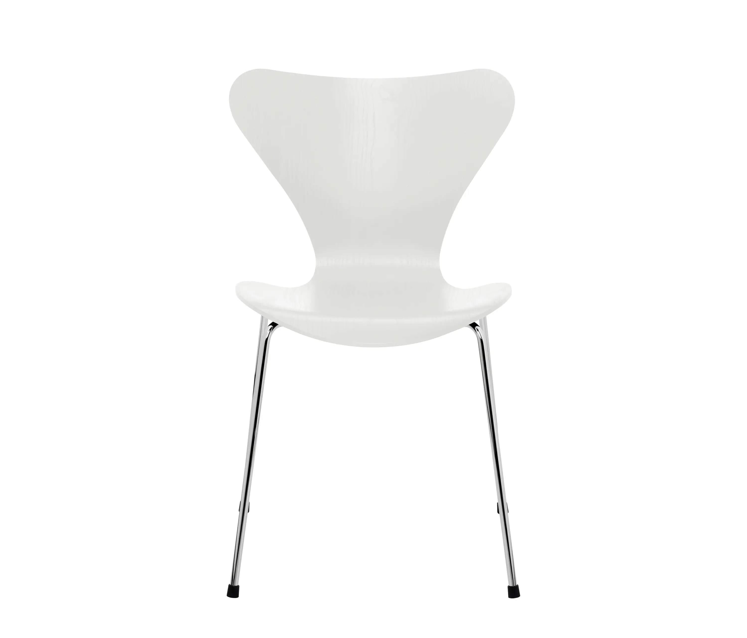 Fritz Hansen - Series 7™ | Chair | 3107 | White coloured ash | Chrome base