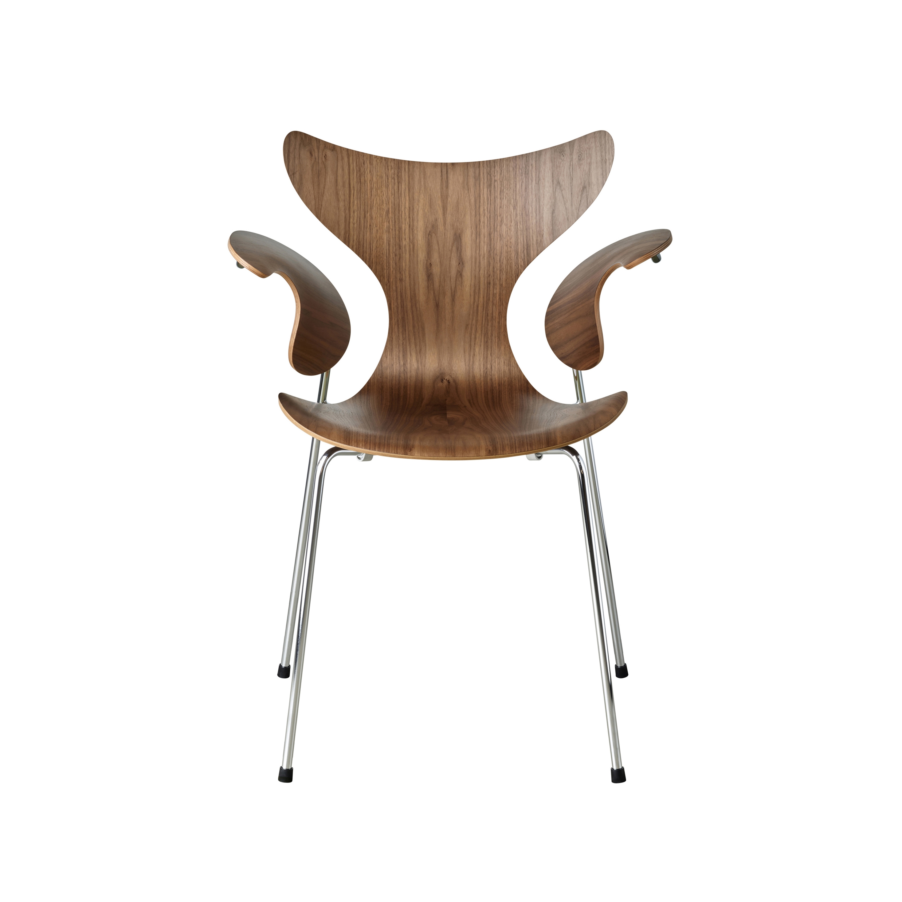 Produkt Lily™ | 3208 | Chair | Walnut veneer | Chrome base des Herstellers Fritz Hansen anzeigen