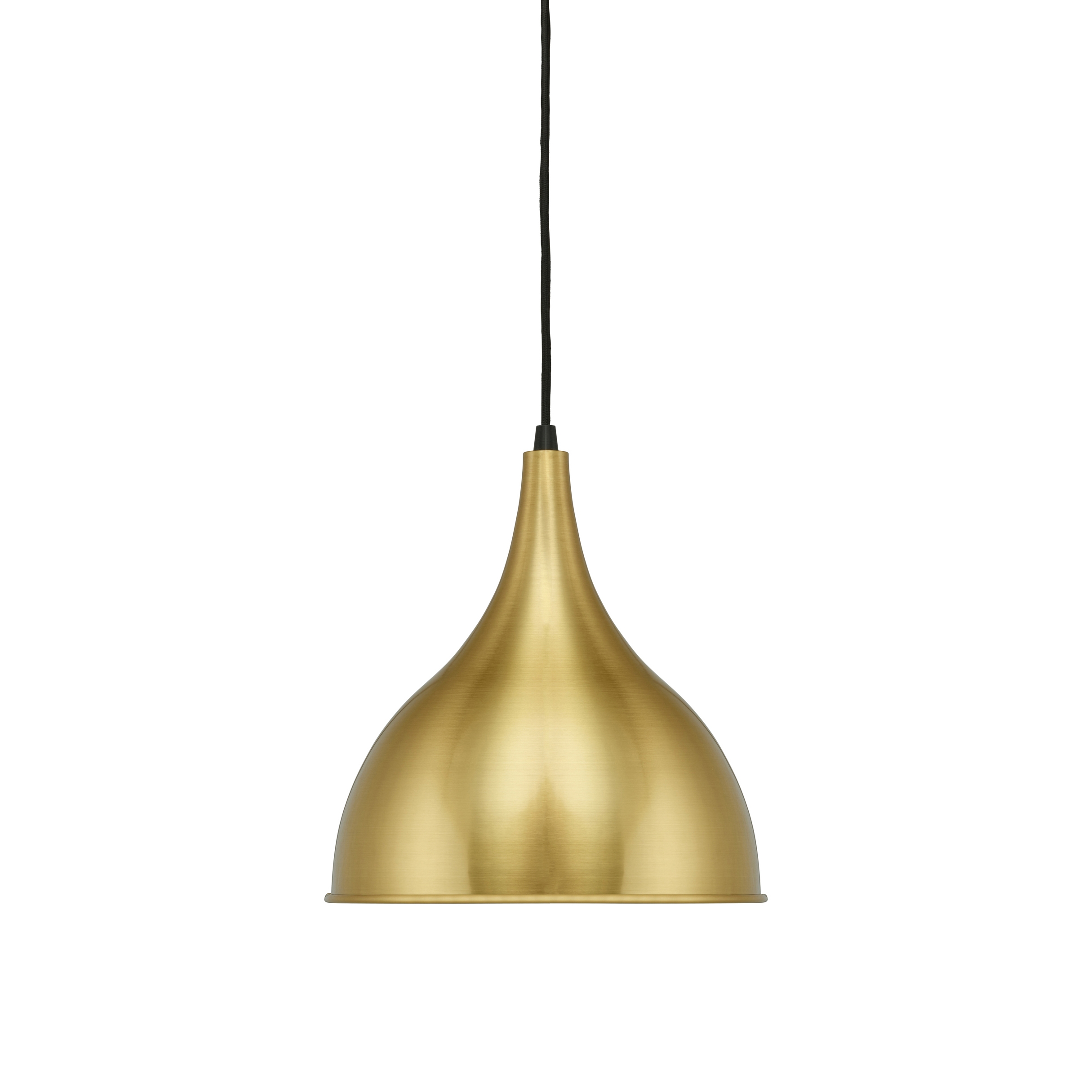 Silhuet™ | Pendant | P2 | Brushed brass | Black cord