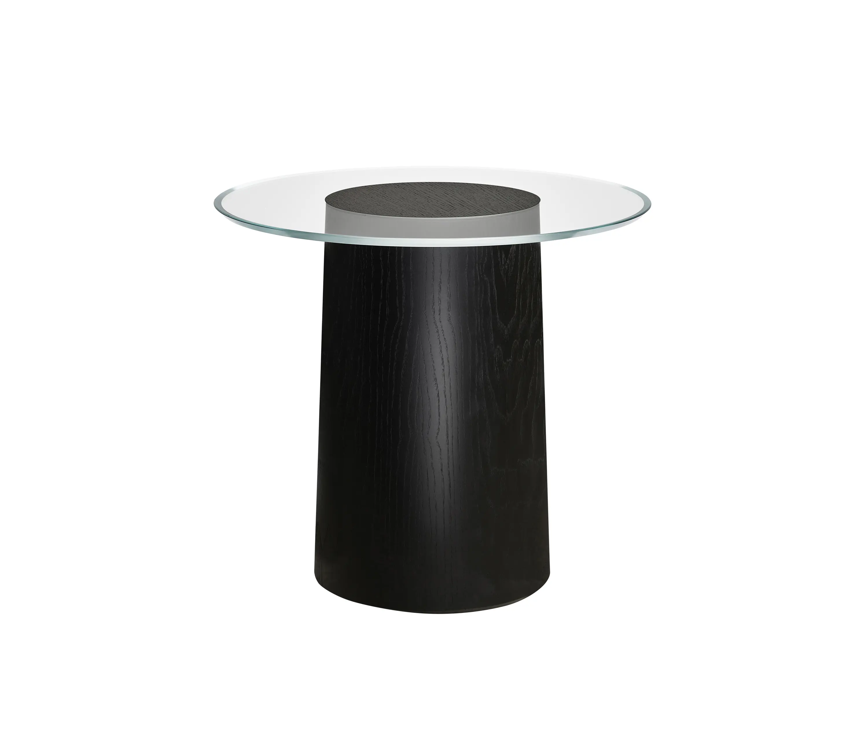 Fritz Hansen - Stub™ | Side table | MS11 | Glass table top | Black coloured oak base