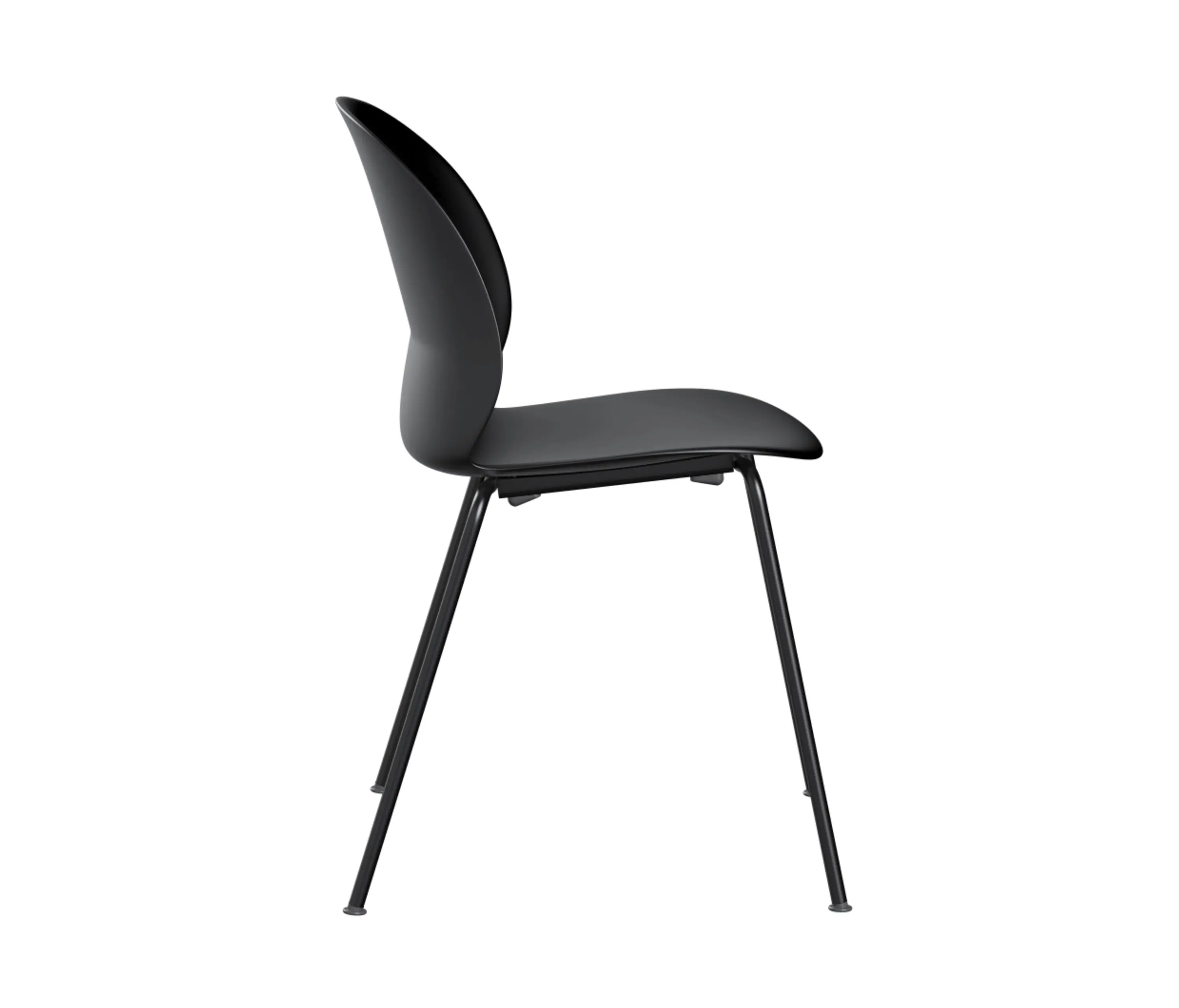 Fritz Hansen - N02™ Recycle | Chair | N02-10 | Black | Chrome base