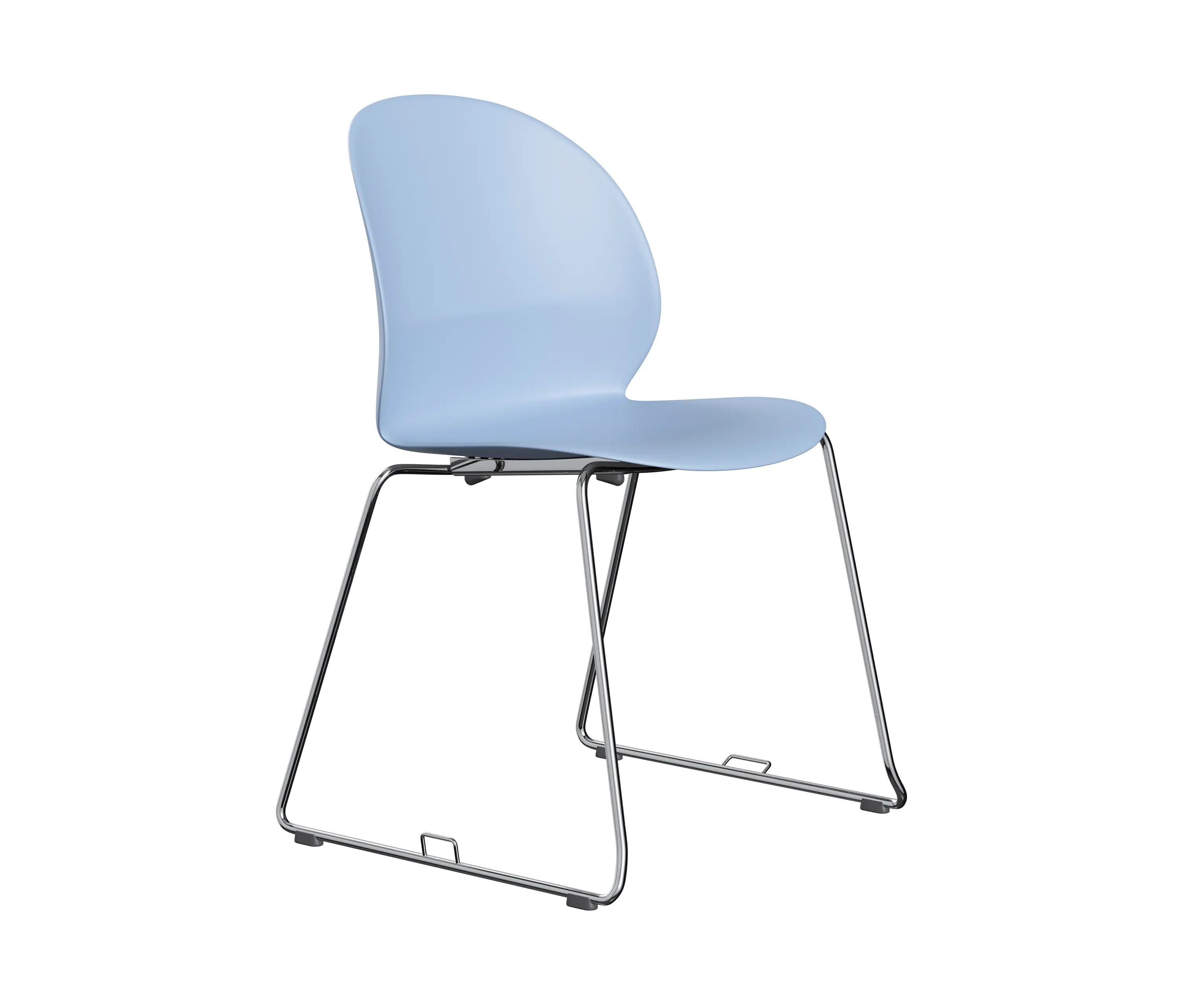Fritz Hansen - N02™ Recycle | Chair  | N02-21 | Light blue | Chrome base