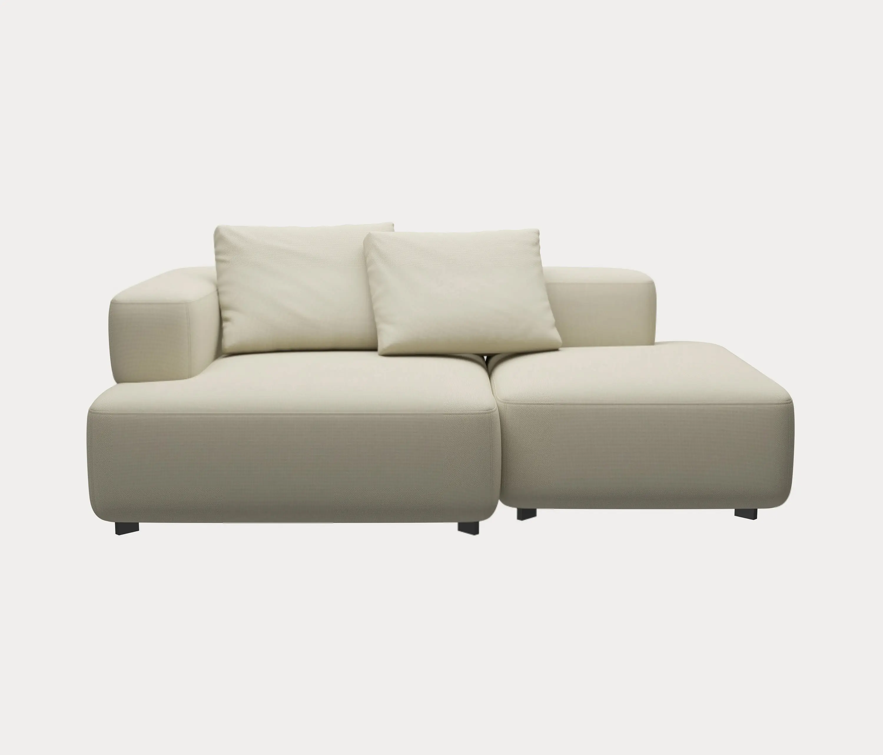 Fritz Hansen - Alphabet™ | Sofa | PL210-3 | Textile | Black base