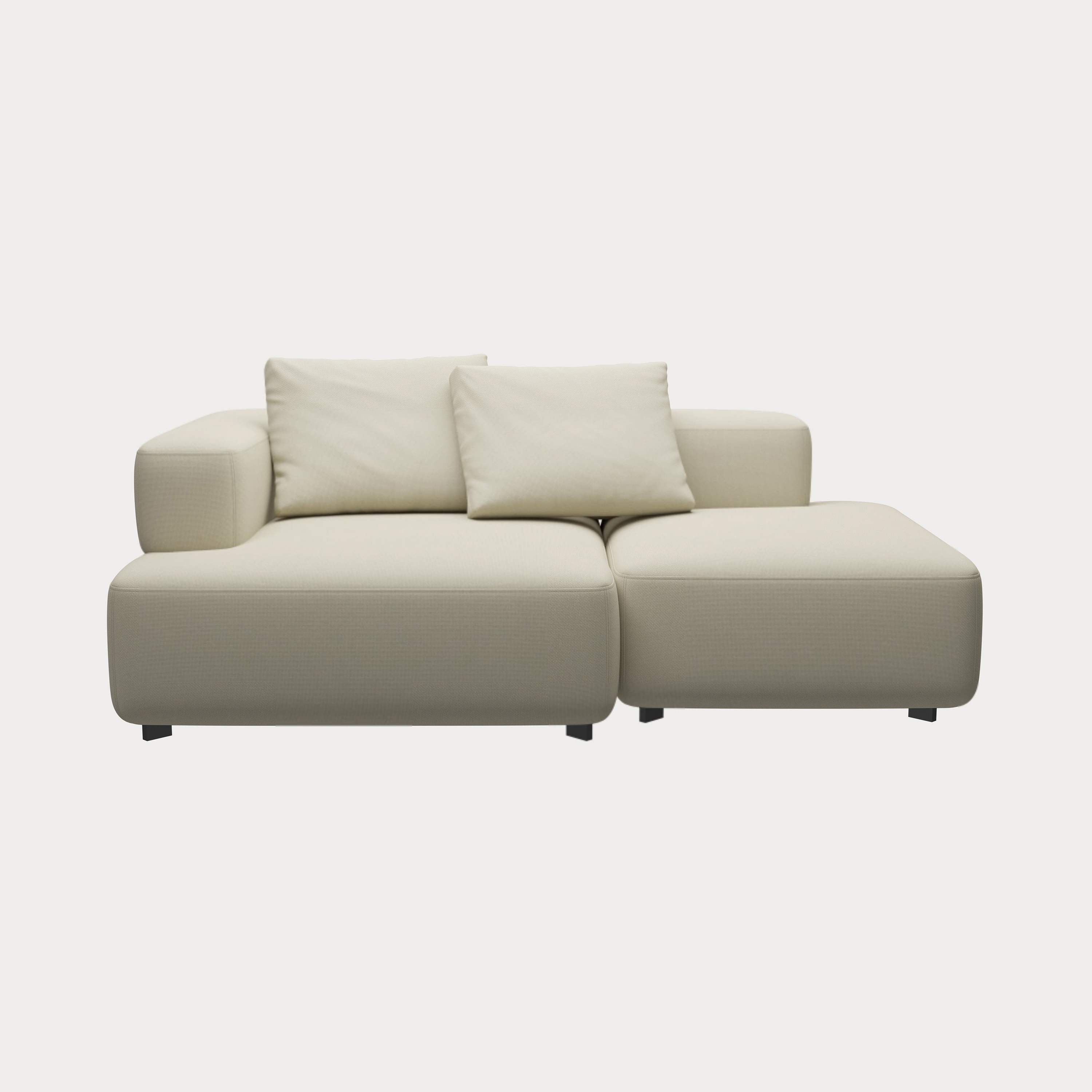Display product Alphabet™ | Sofa | PL210-3 | Textile | Black base from manufacturer Fritz Hansen